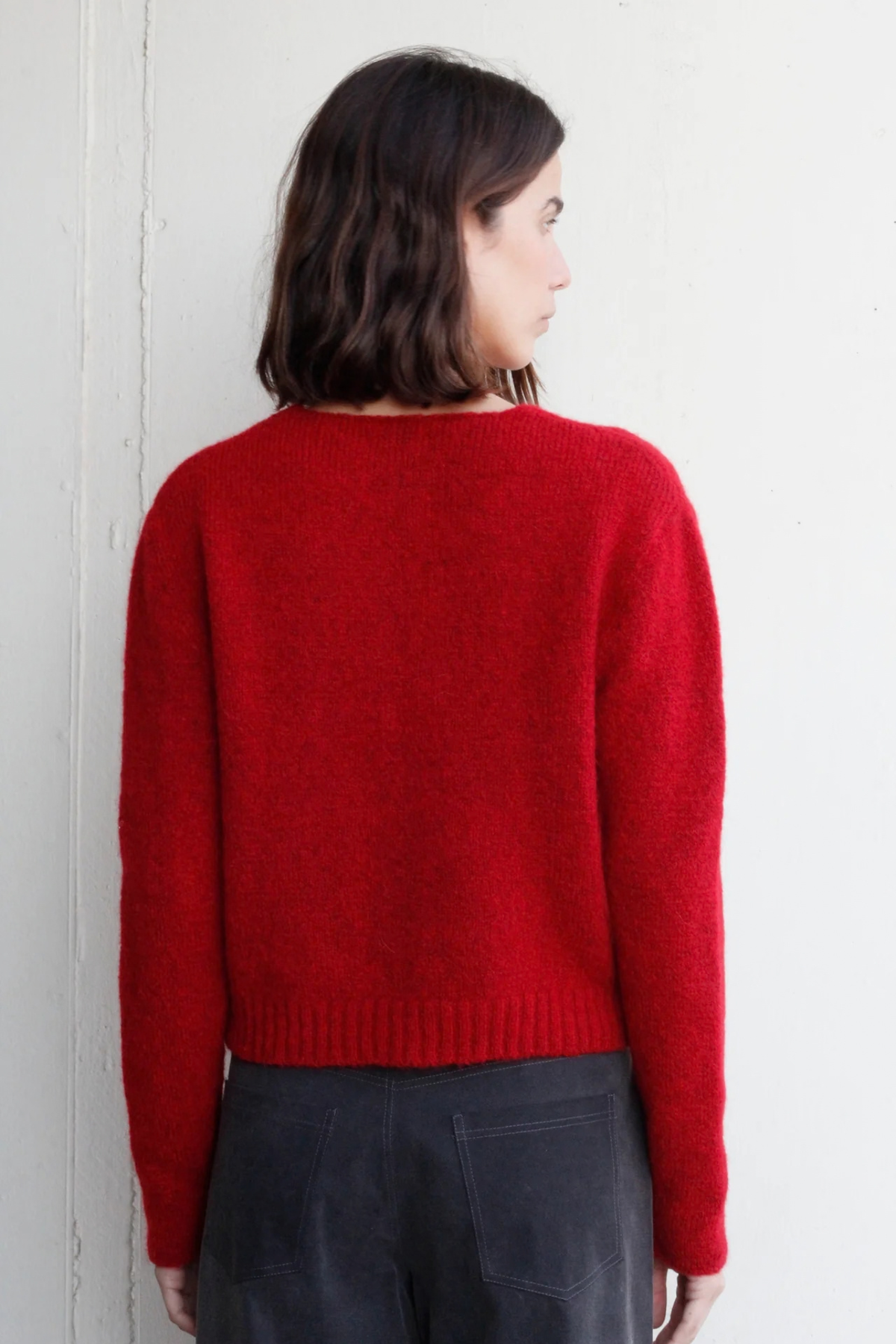 RAYS CARDIGAN - RED