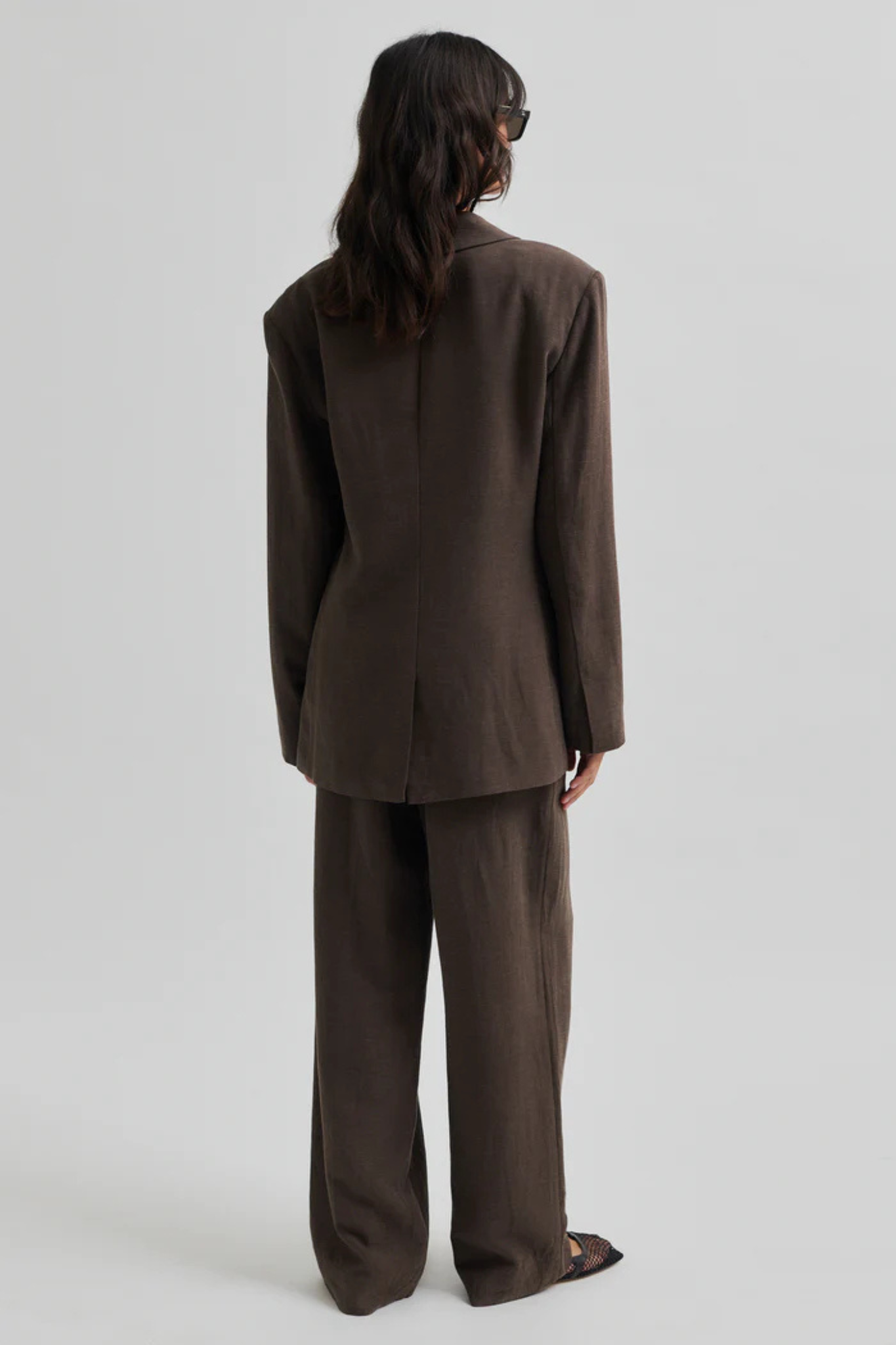 LINO NEW FIT BLAZER - CHOCOLATE BROWN