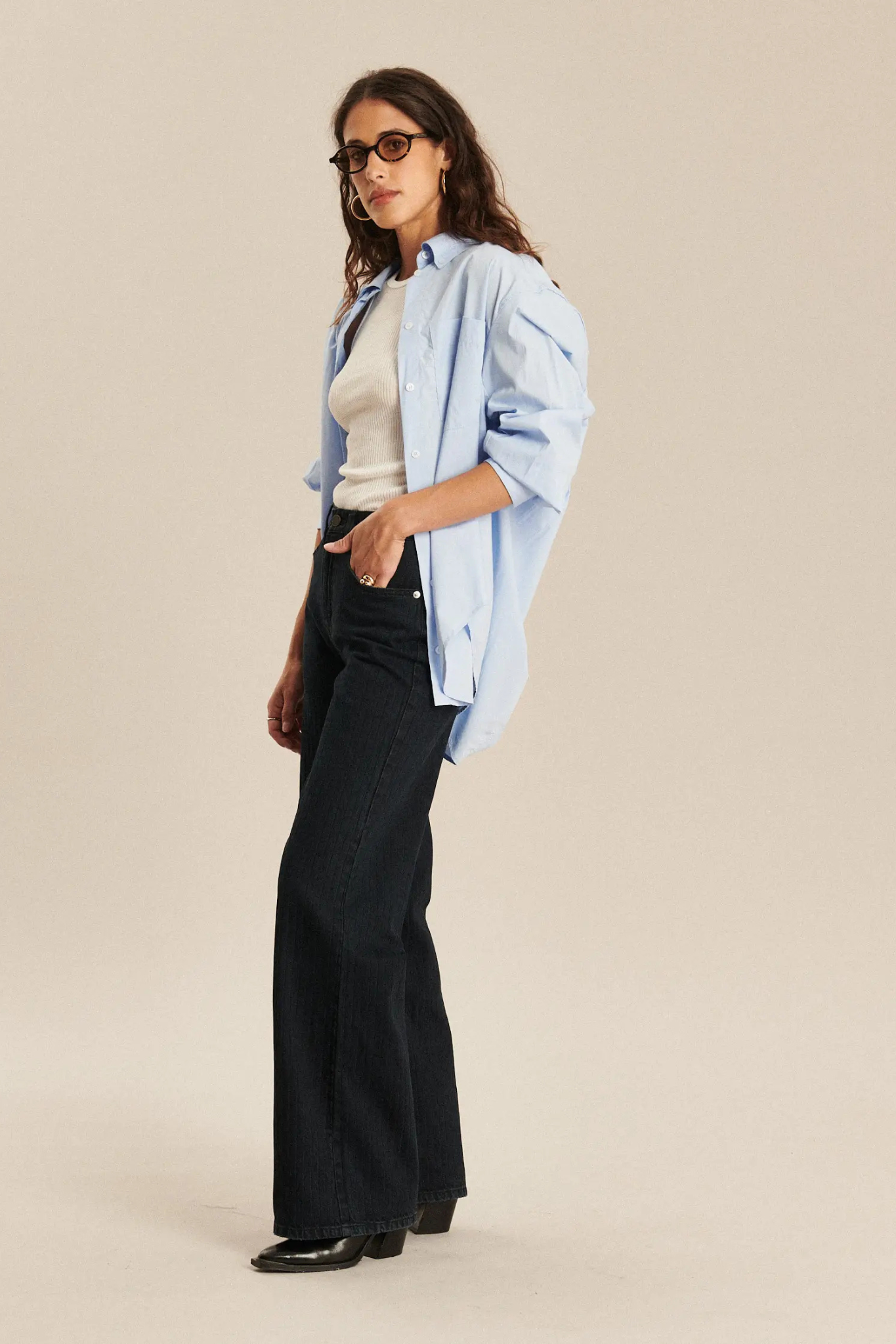 JOIE DENIM RAIL JEANS - DARK BLUE