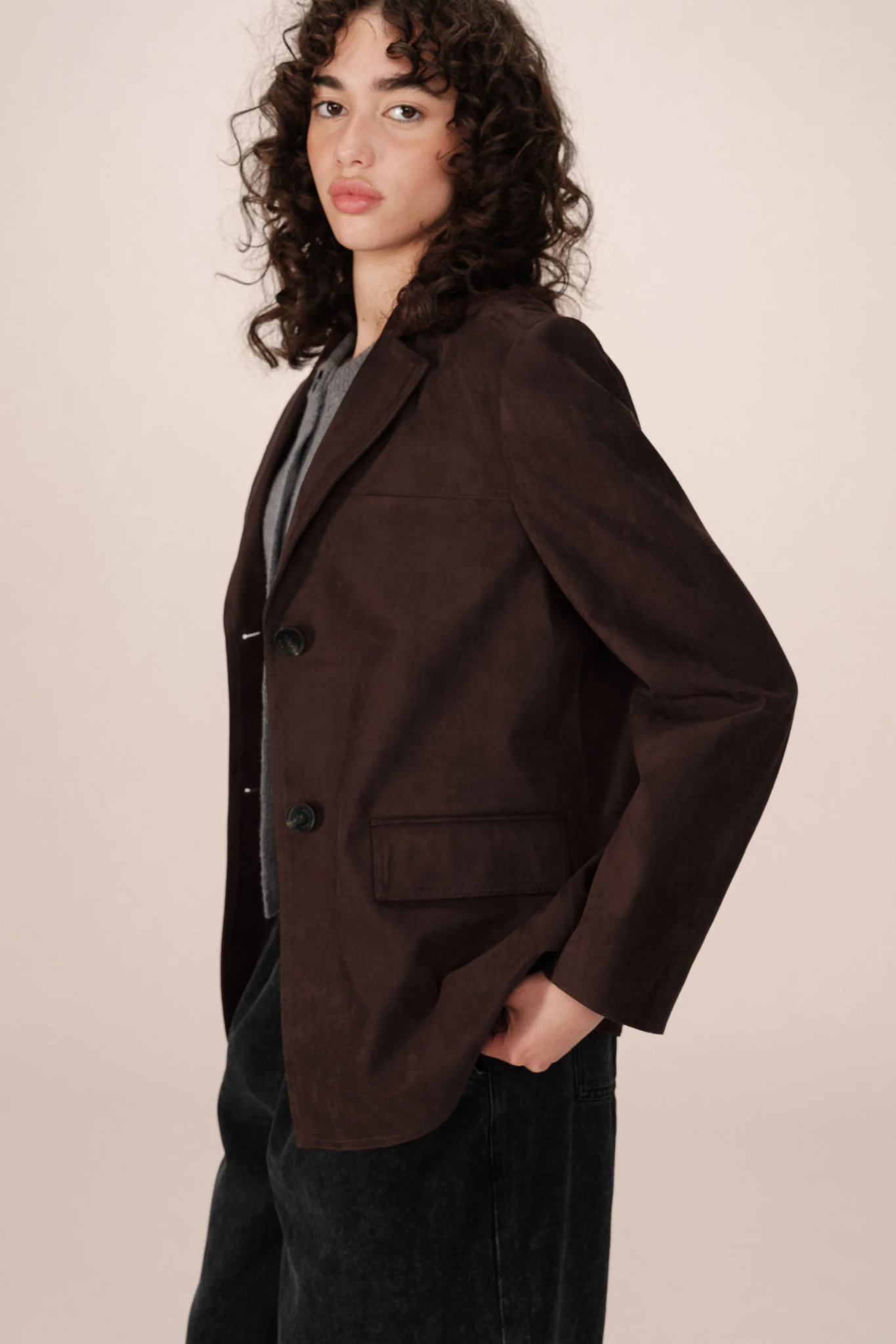 SHANNON JAKET - CHOCOLAT