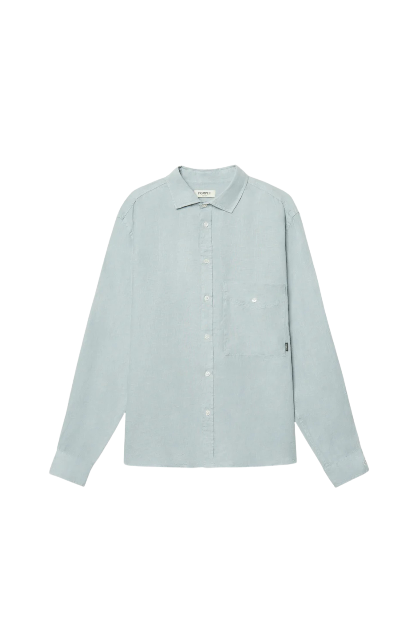 LINEN BOXY SHIRT - LIGHT BLUE