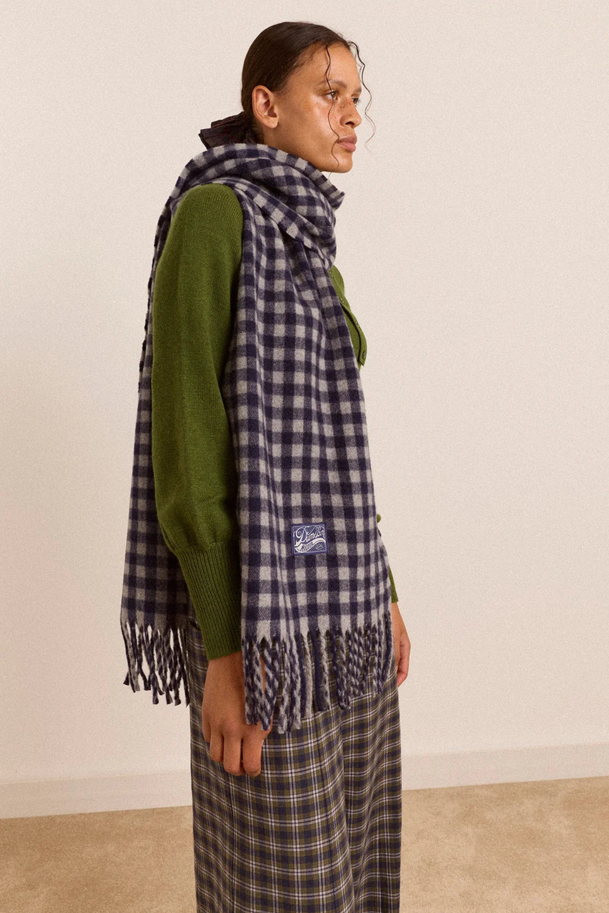 SYSTER WOLEN SJAAL - WILLOW GINGHAM