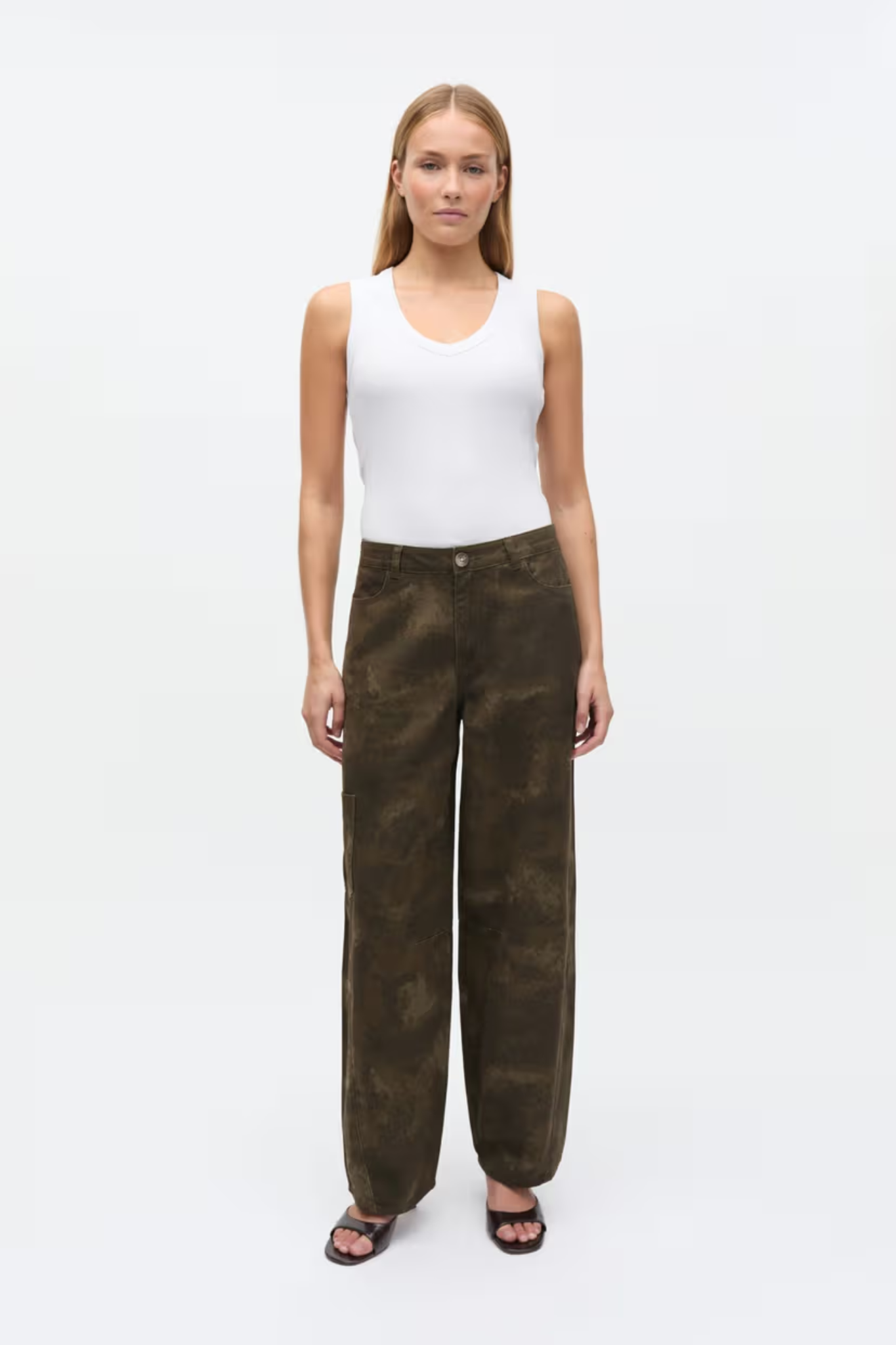 BILLA PANTS - SMOKEY OLIVE CAMO