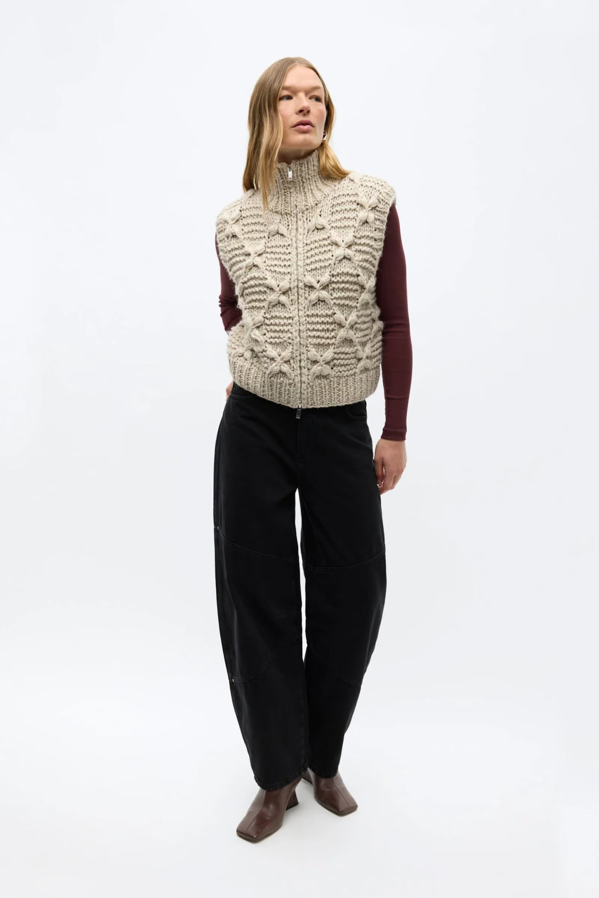 KAIA VEST - SILVER BIRCH MEL