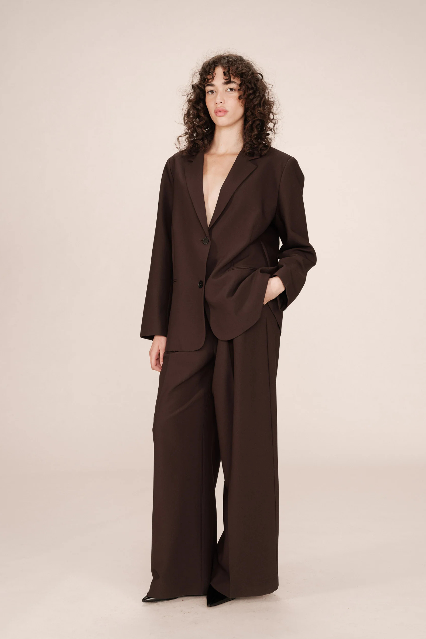 STRONG BLAZER - CHOCOLAT