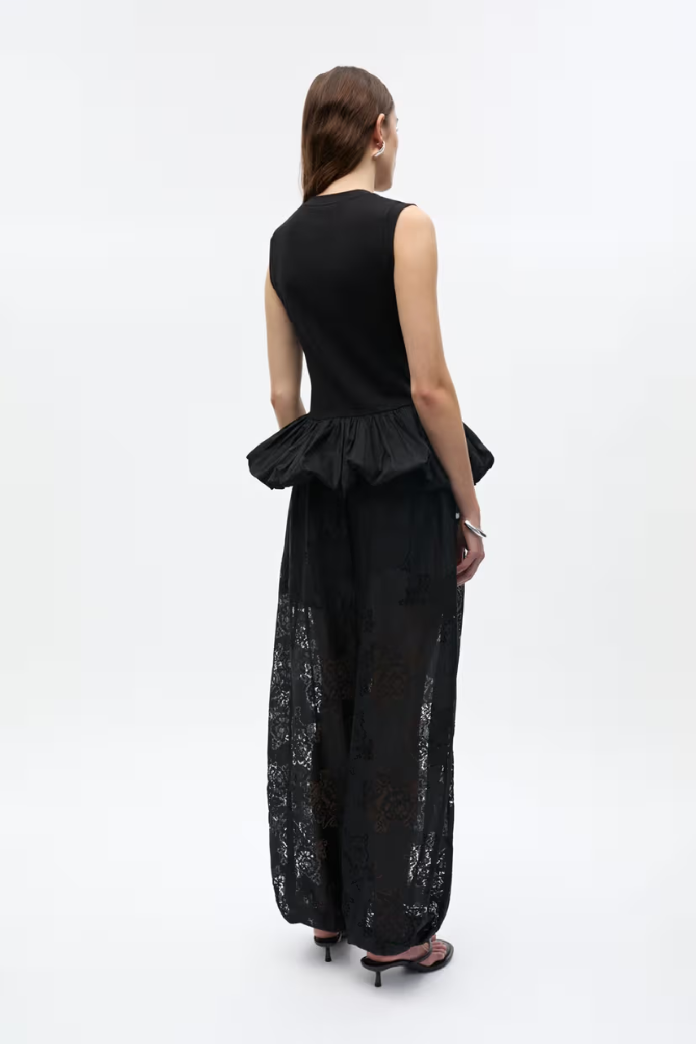 ALINA V-N TOP - BLACK