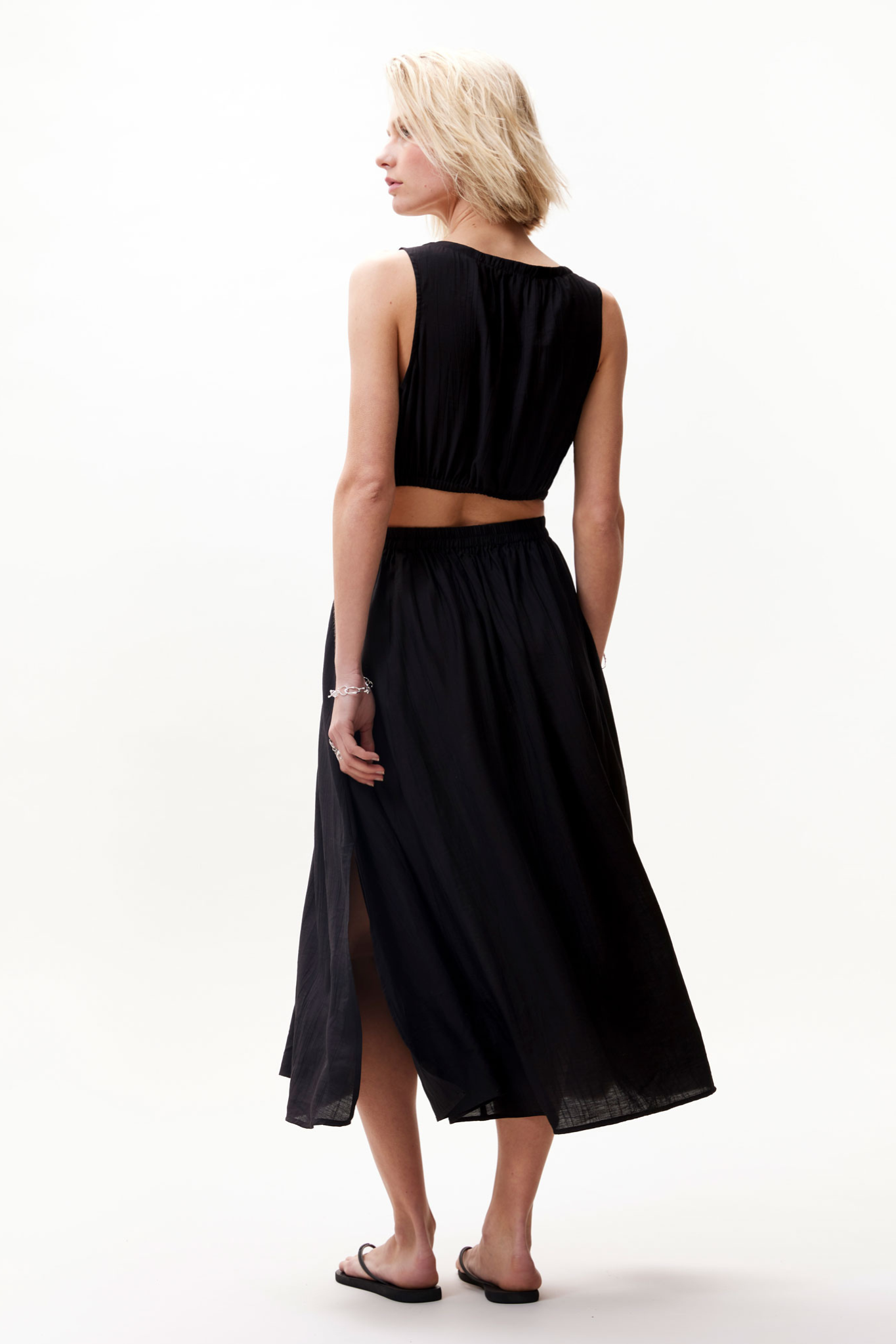CUT OUT DRESS - BLACK