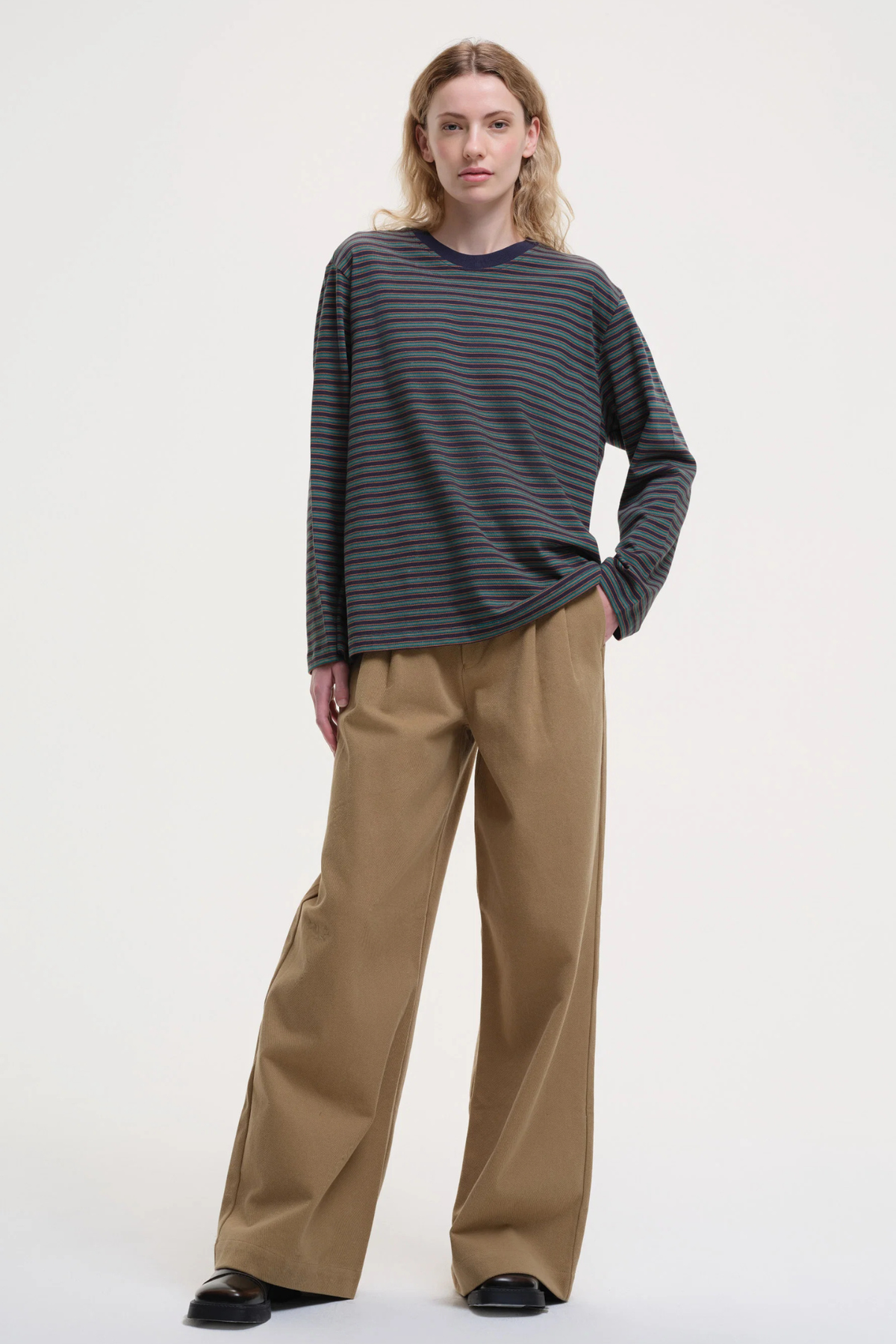 LEO STRIPE T-SHIRT - GREEN