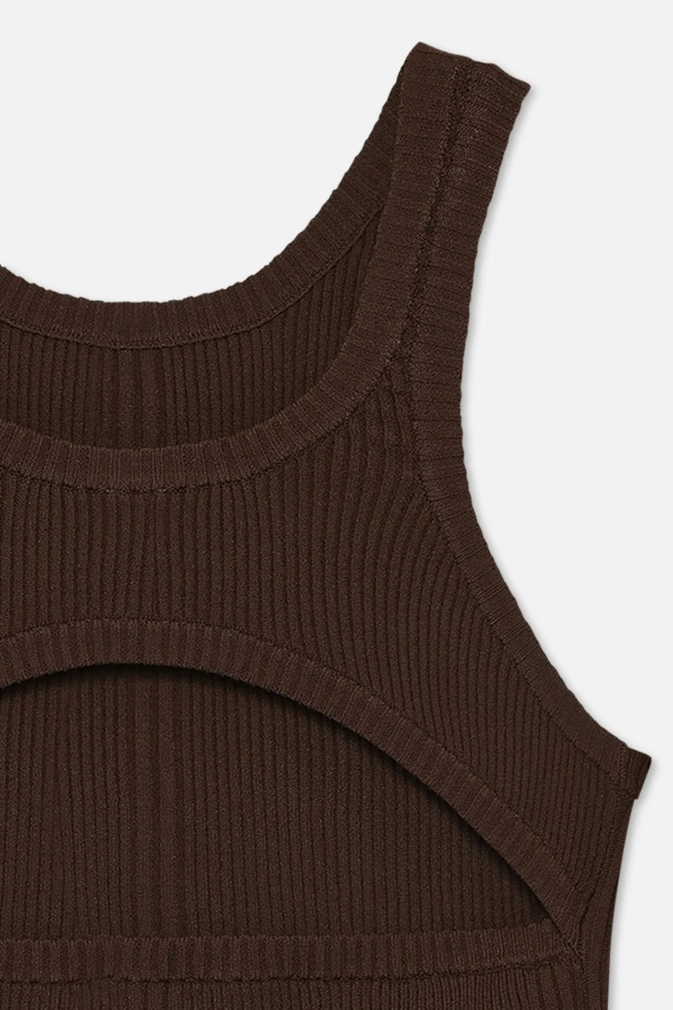 ELISA KNIT TOP - COFFEE BEAN