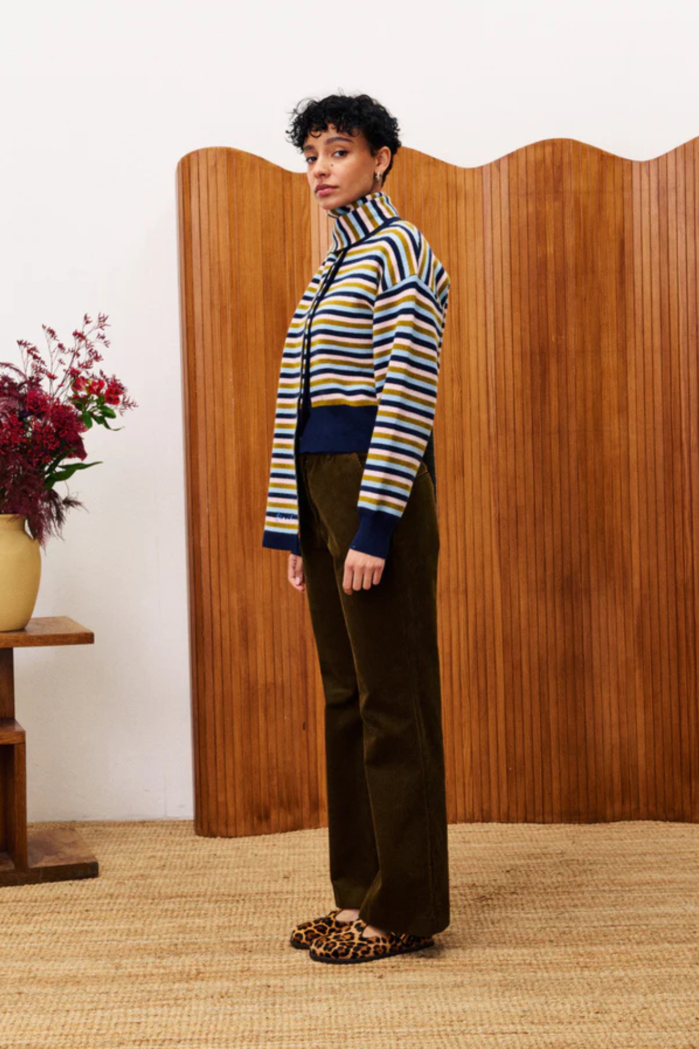 TONKINOIS SET CARDIGAN-SCARF - BLUE MARINE