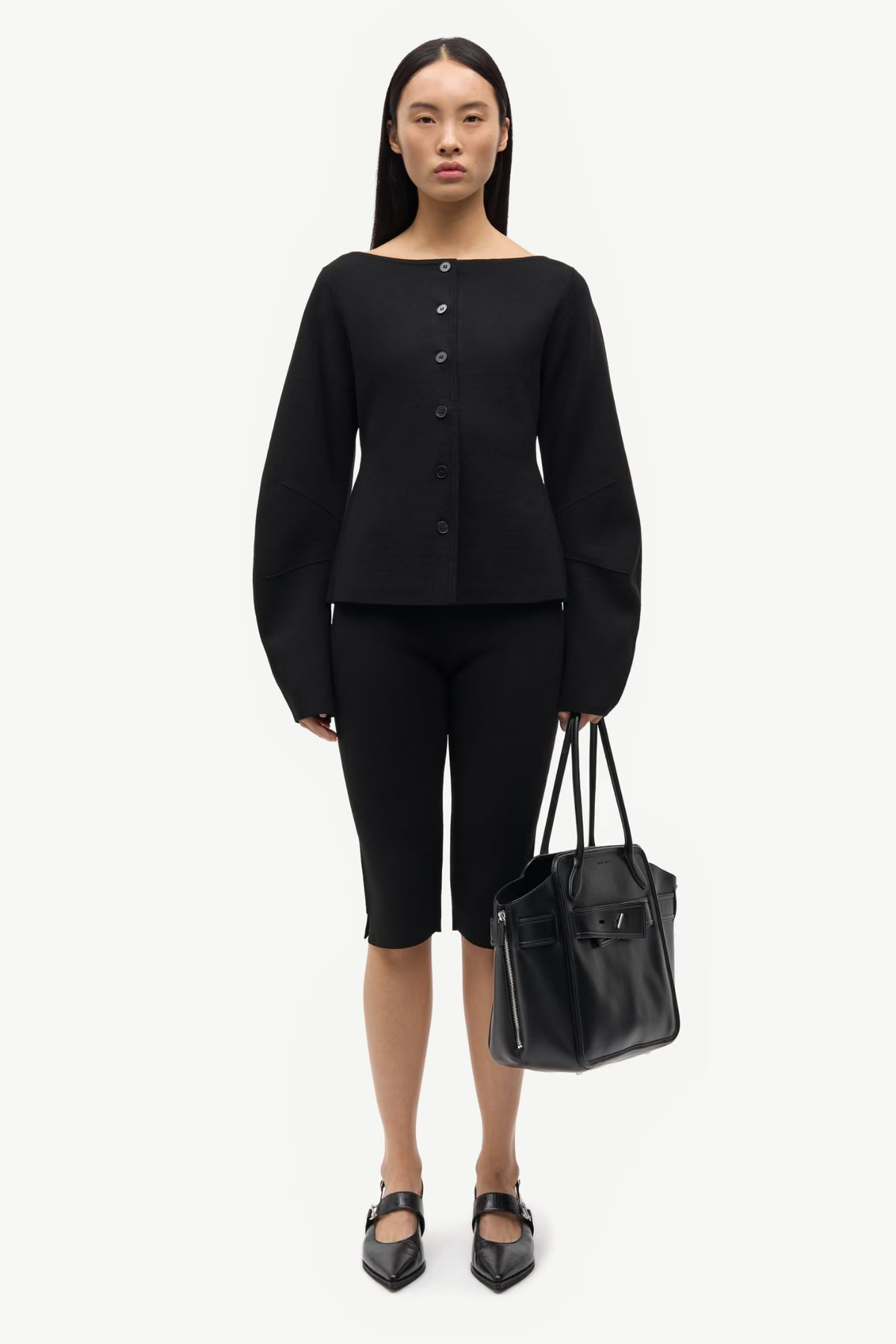 ALLY CARDIGAN JACKET - BLACK