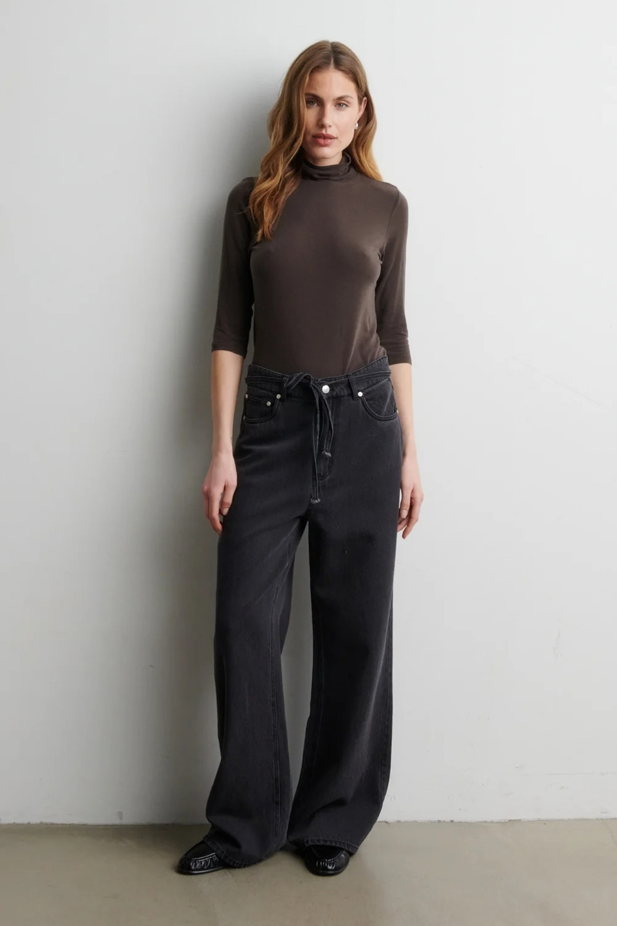IRVANA DENIM JEANS - PEWTER