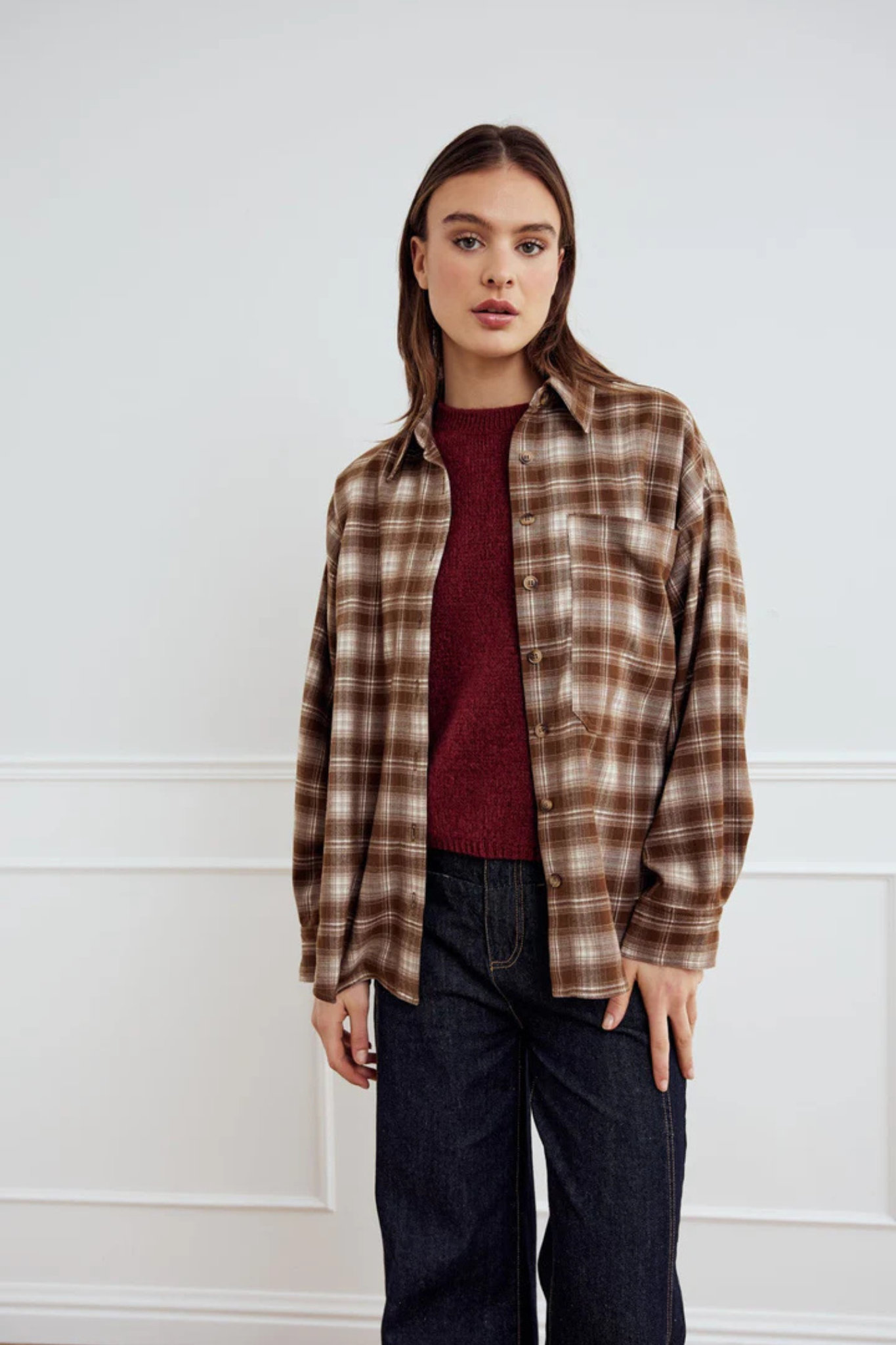LISA SHIRT - BROWN