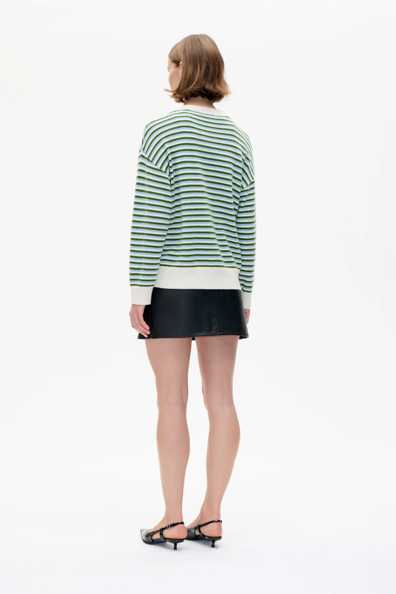 CINDIE GILET - SUBDUED BLUE STRIPE
