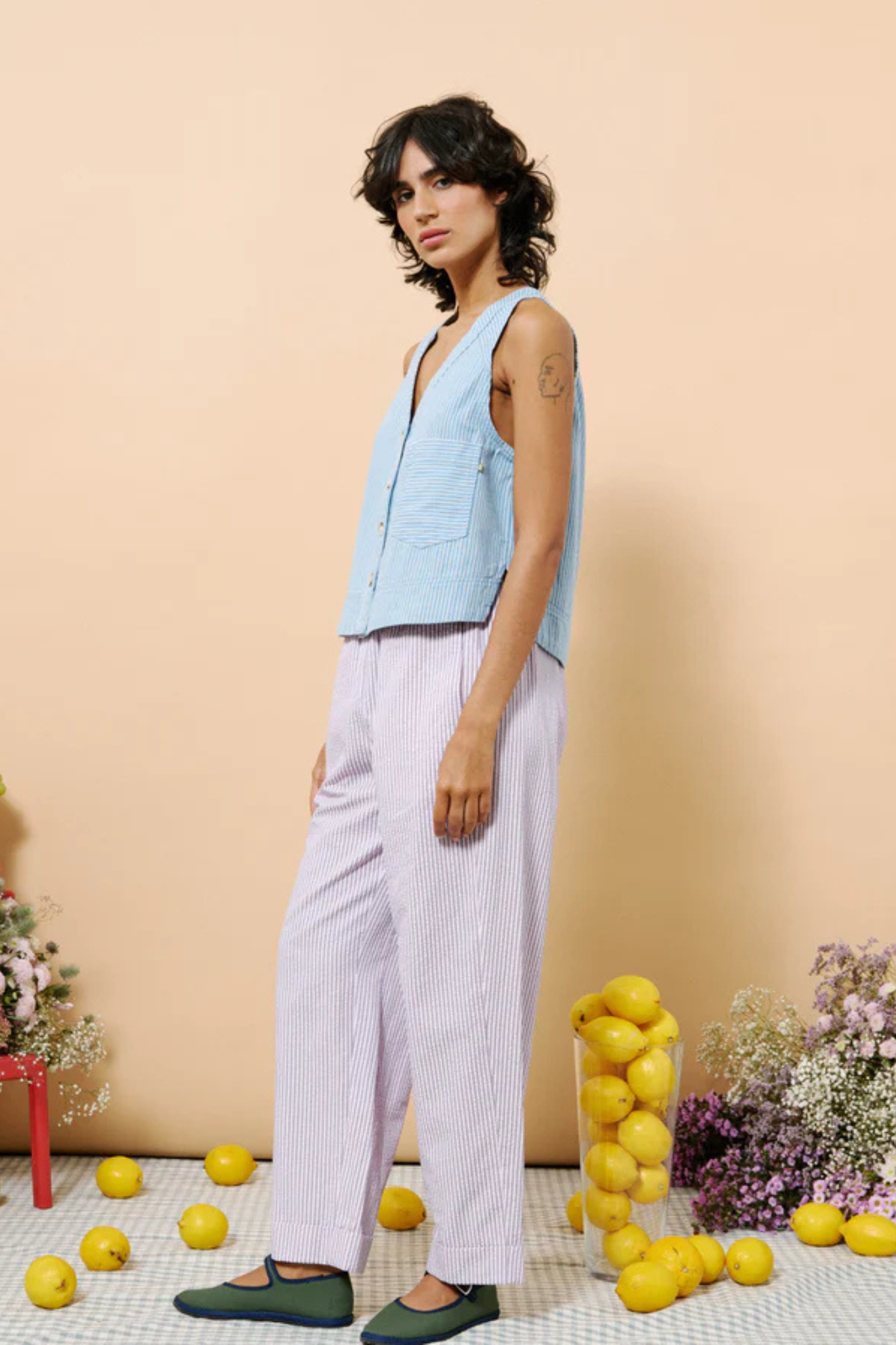 COLZA GILET - BLUE CLAIR