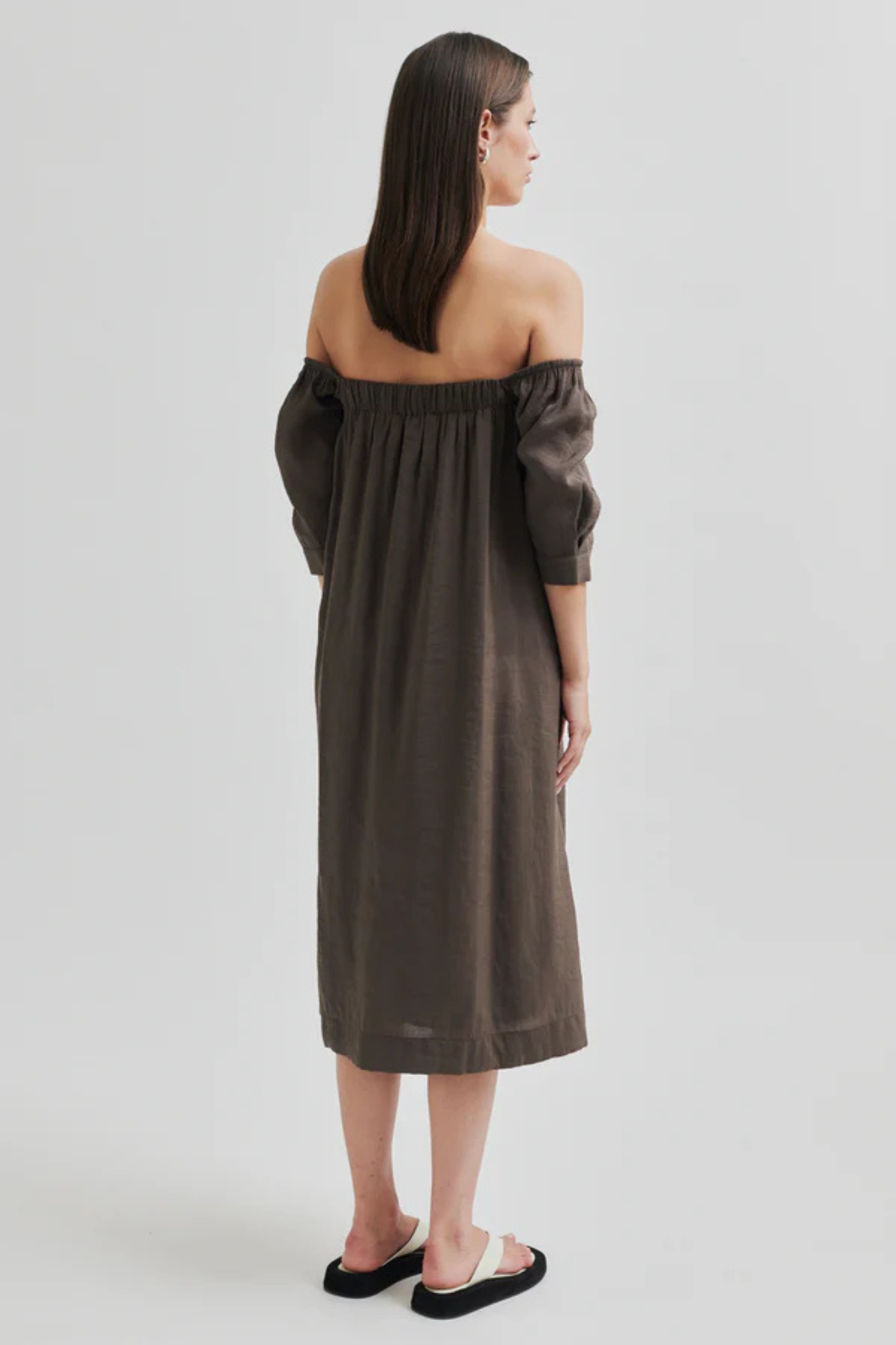 TERRA DRESS - CHOCOLATE BROWN