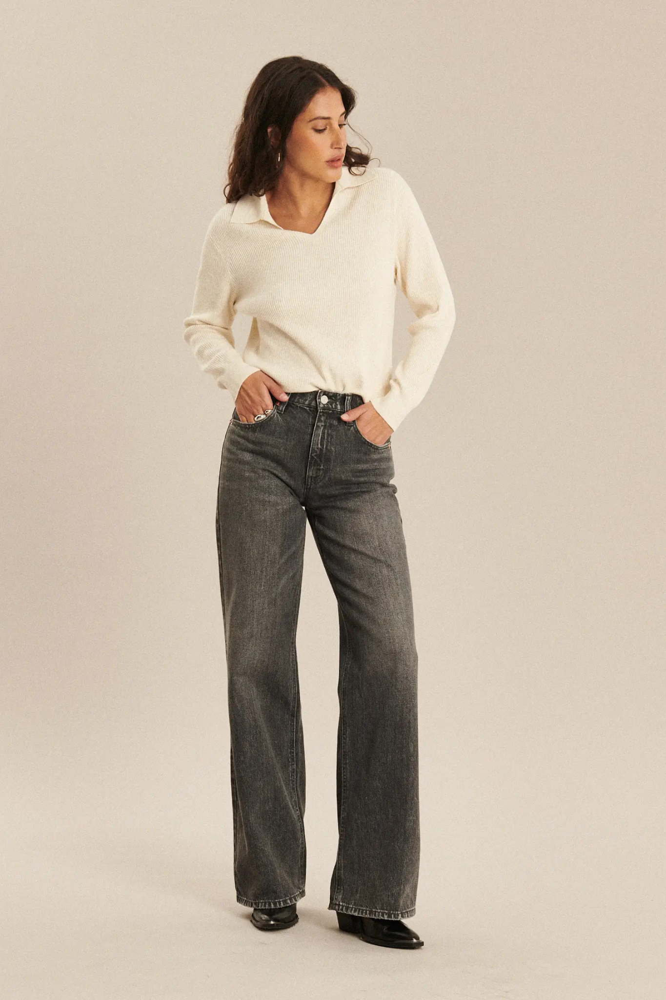 JOIE DENIM JEANS - DUSTY GREY BL 30