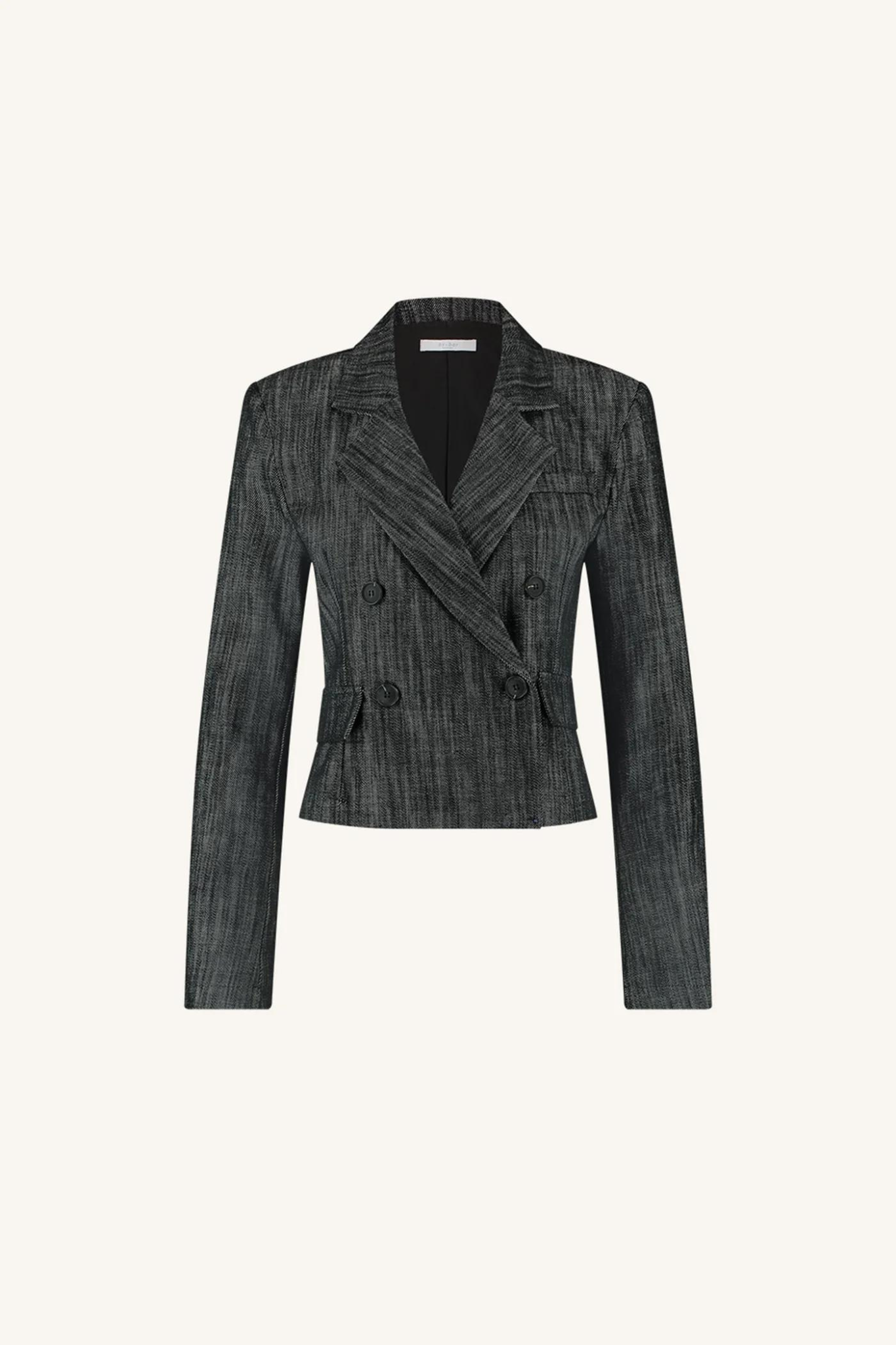 ADINA TWILL BLAZER - JET BLACK