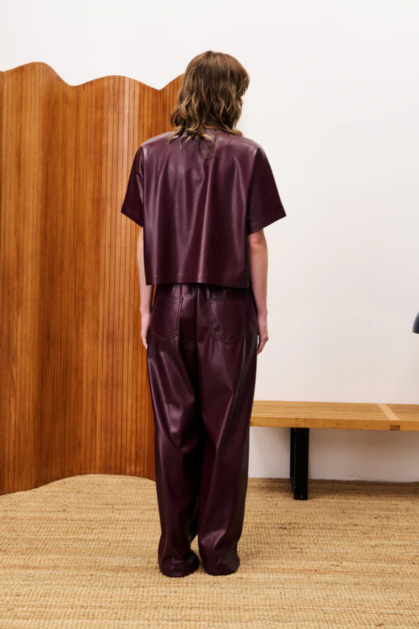 BAZIN T-SHIRT - BORDEAUX