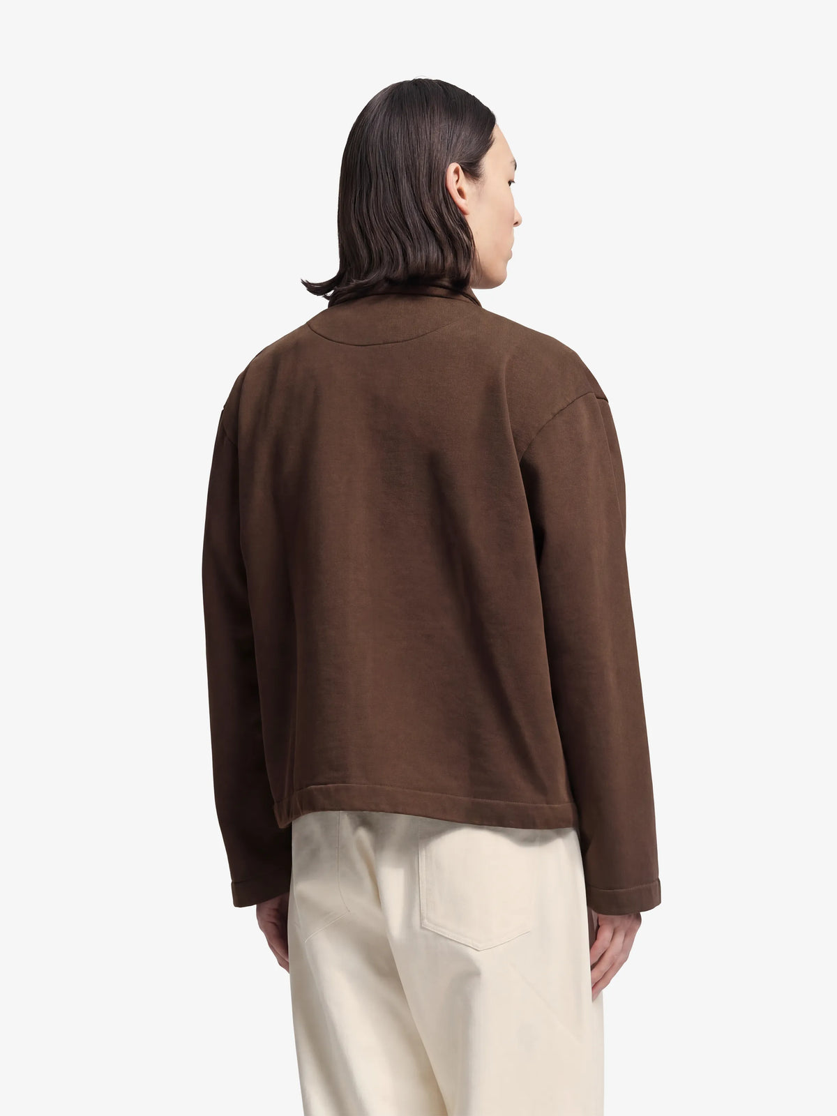 SCRIPT LOGO FULL ZIP - BROWN