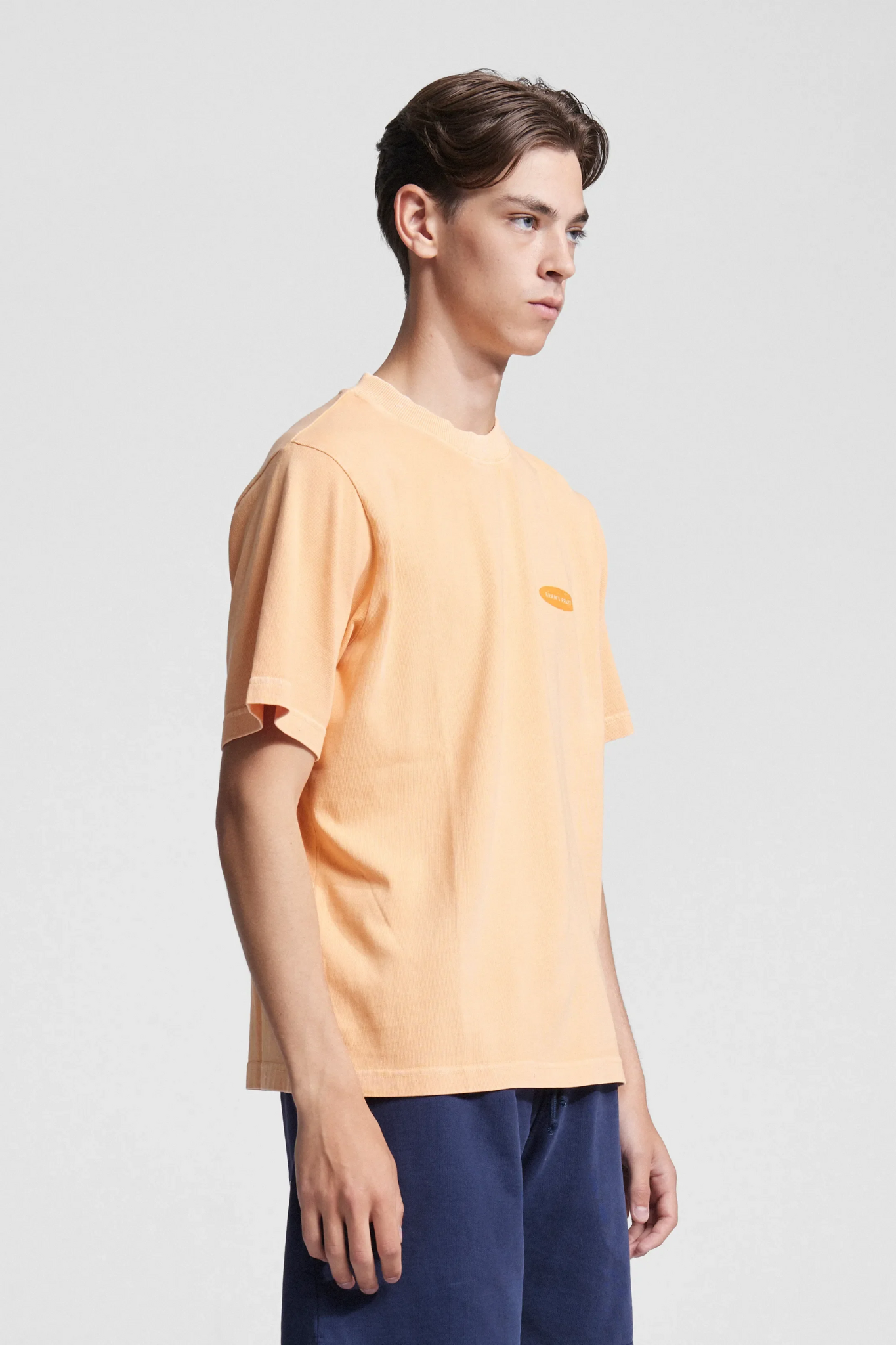 FUCK OFF T-SHIRT DISTRESSED - WASHED ORANGE