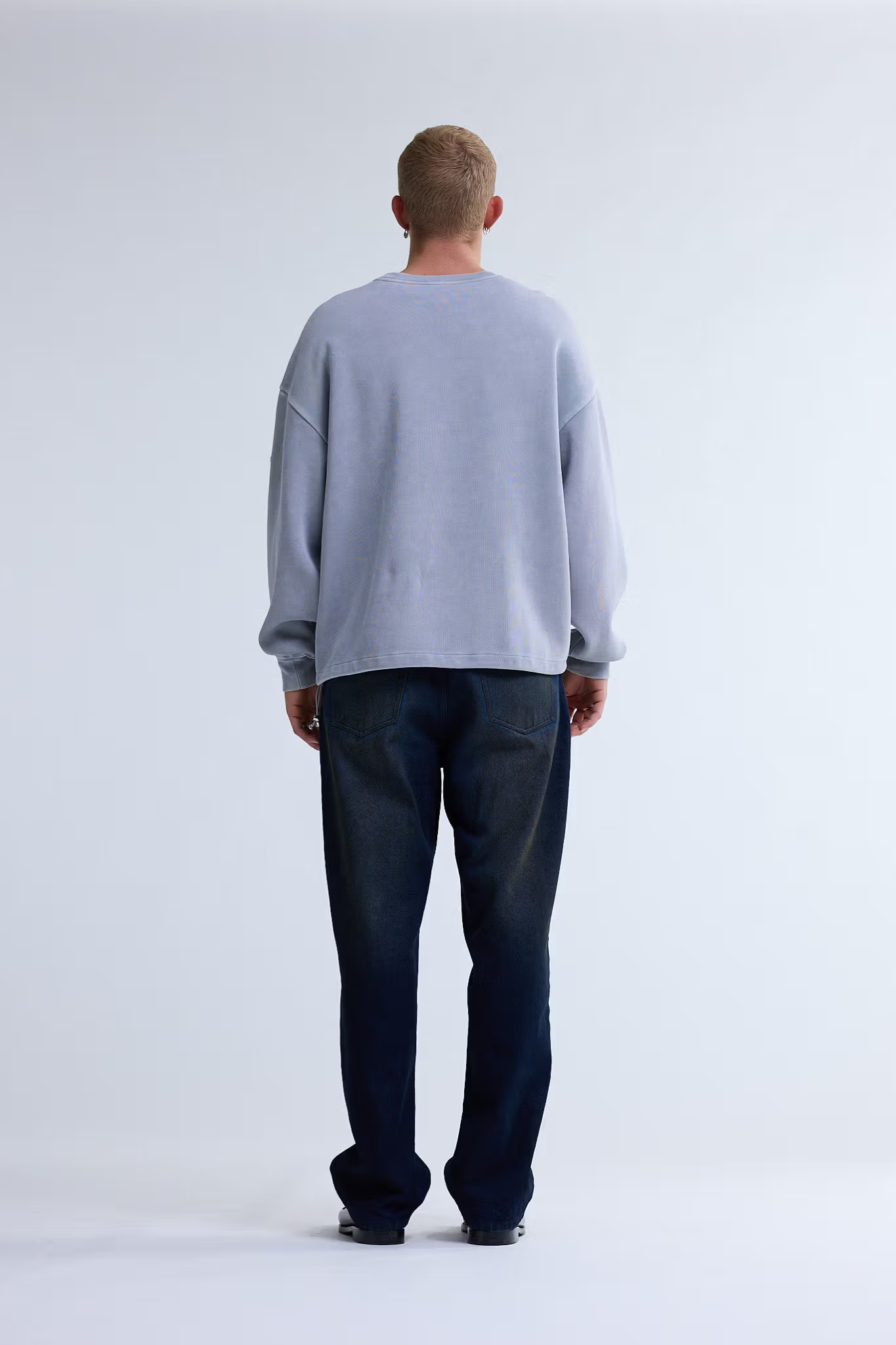 PLATE SWEATER - WASHED GREY