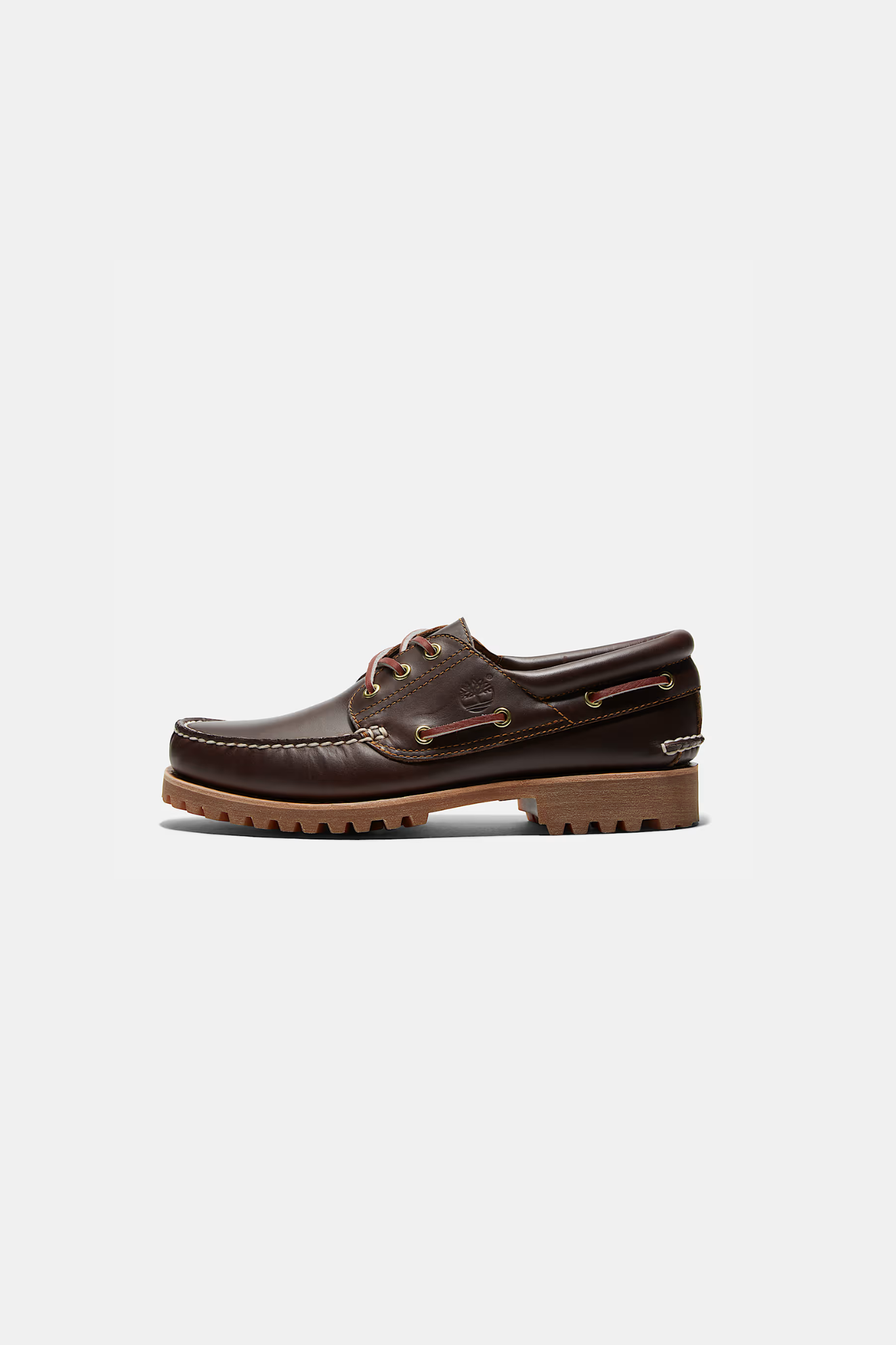 3-EYELET BOAT SHOES - BROWN