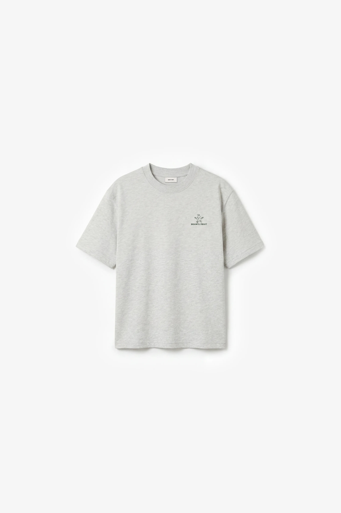 LEMON OUTLINE T-SHIRT - GREY MELANGE