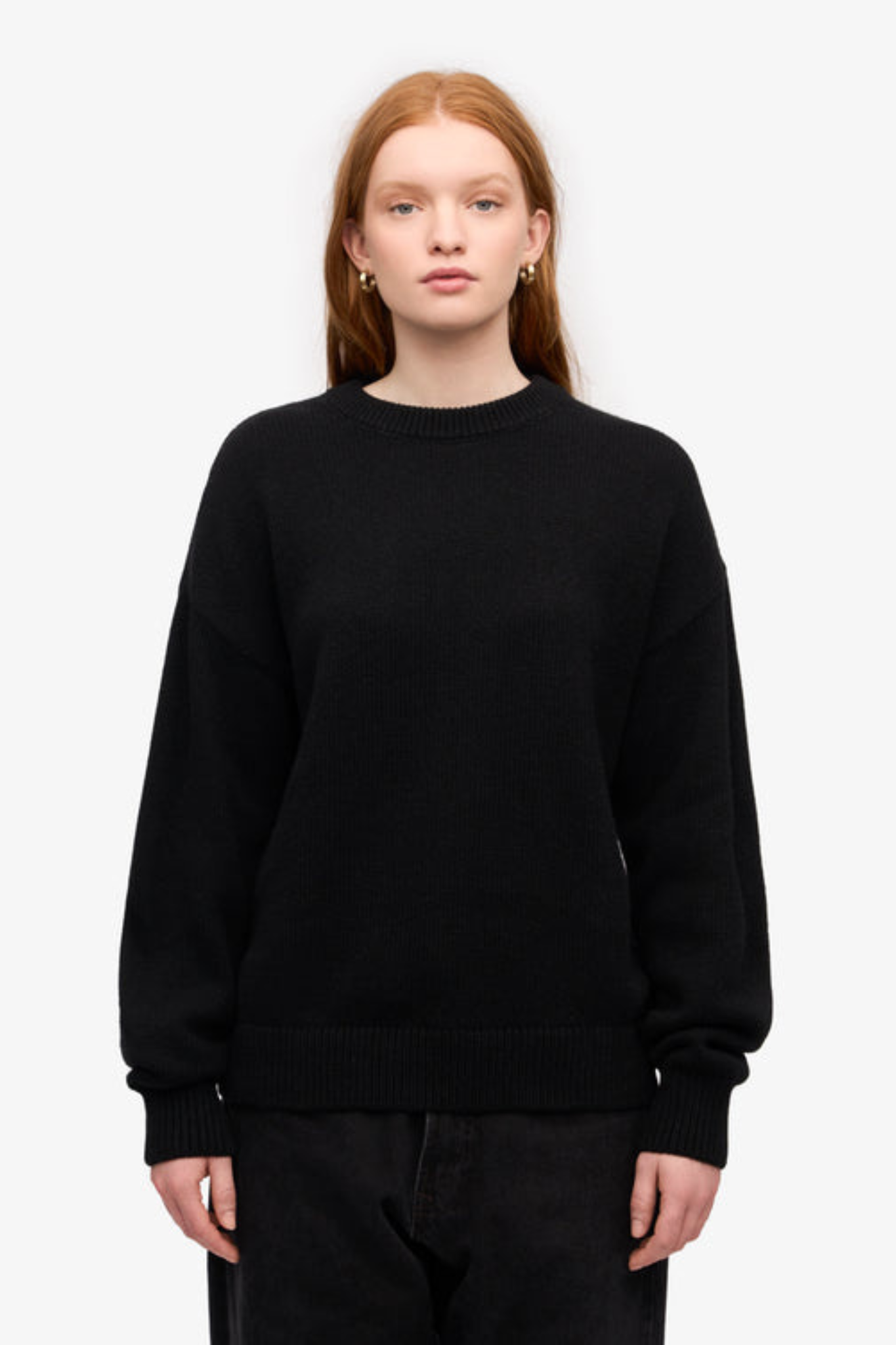 CLASSIC MERINO WOOL CREW - DEEP BLACK
