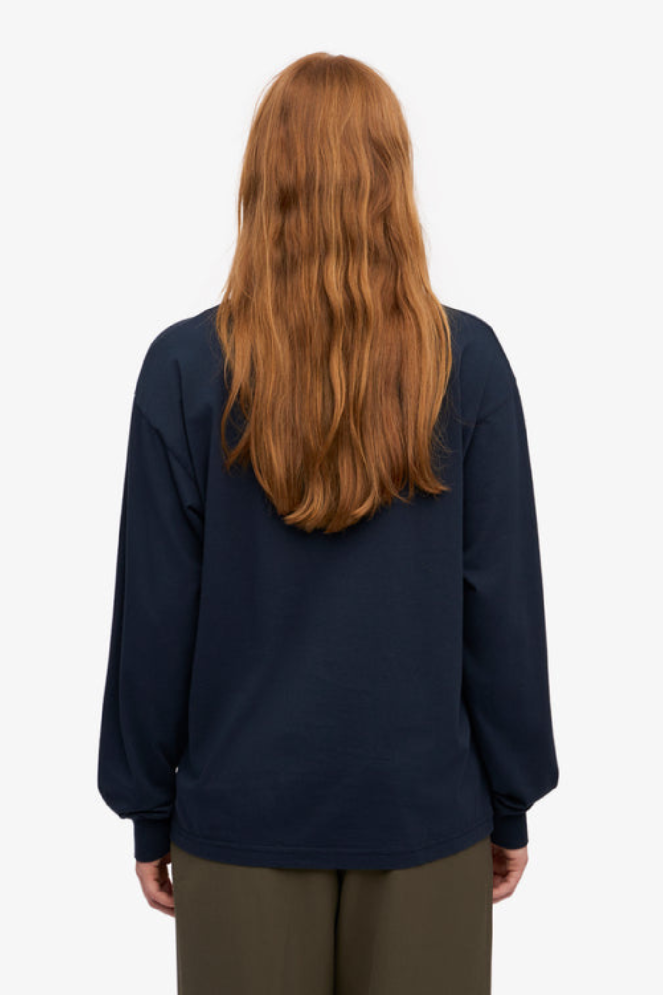 OVERSIZED ORGANIC T-SHIRT - NAVY BLUE