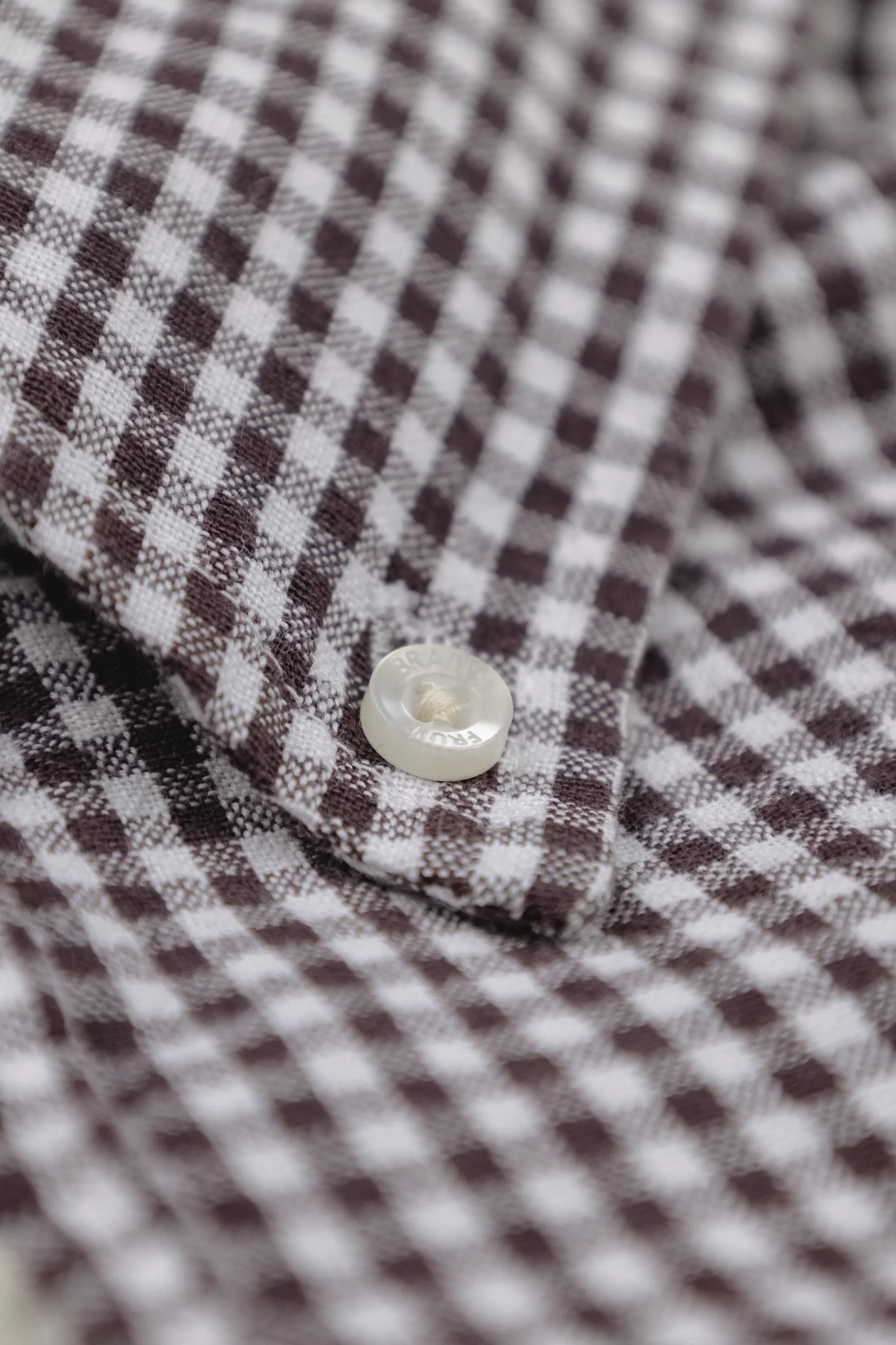 DISTRESSED FARMER'S LS SHIRT - BROWN