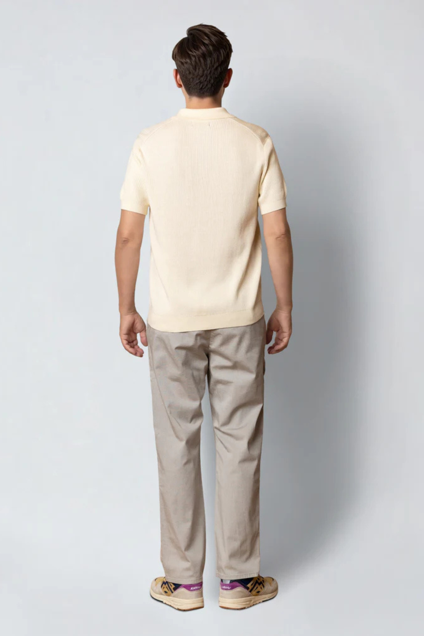 MARSEILLE DOBBY CHINOS PANTS - SOFT SAND