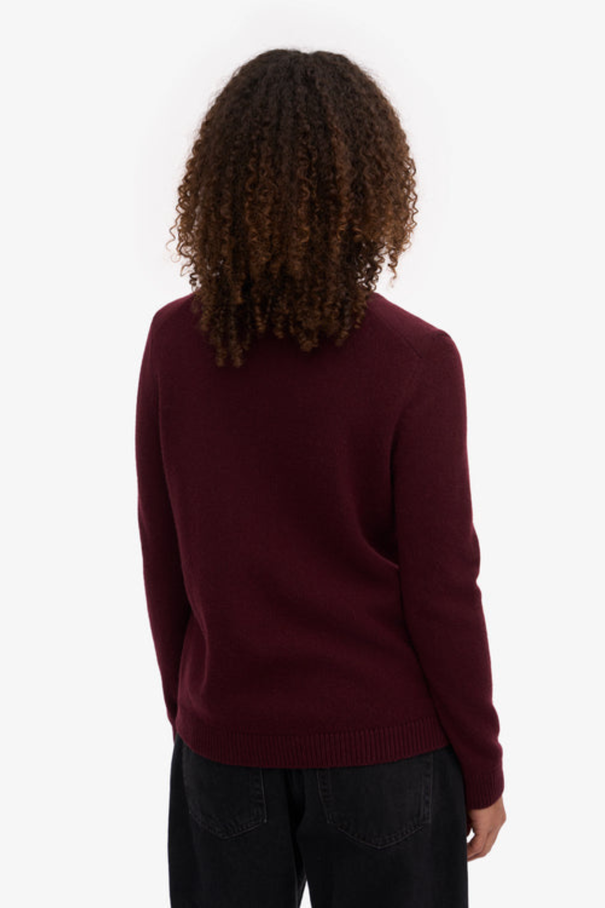 CLASSIC MERINO WOOL CREW - OXBLOOD RED