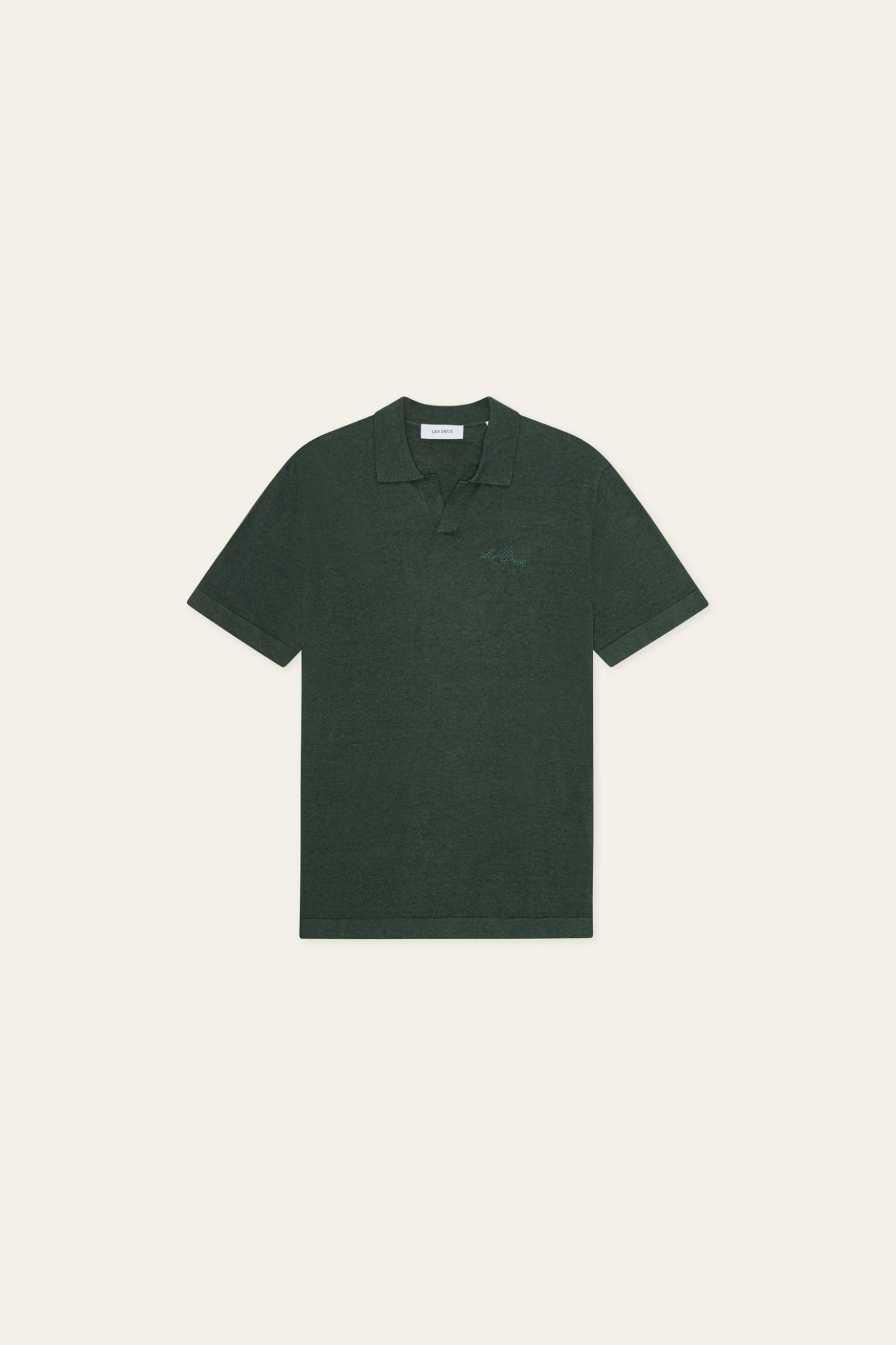 SIGNATURE KNIT POLO - PINE GREEN