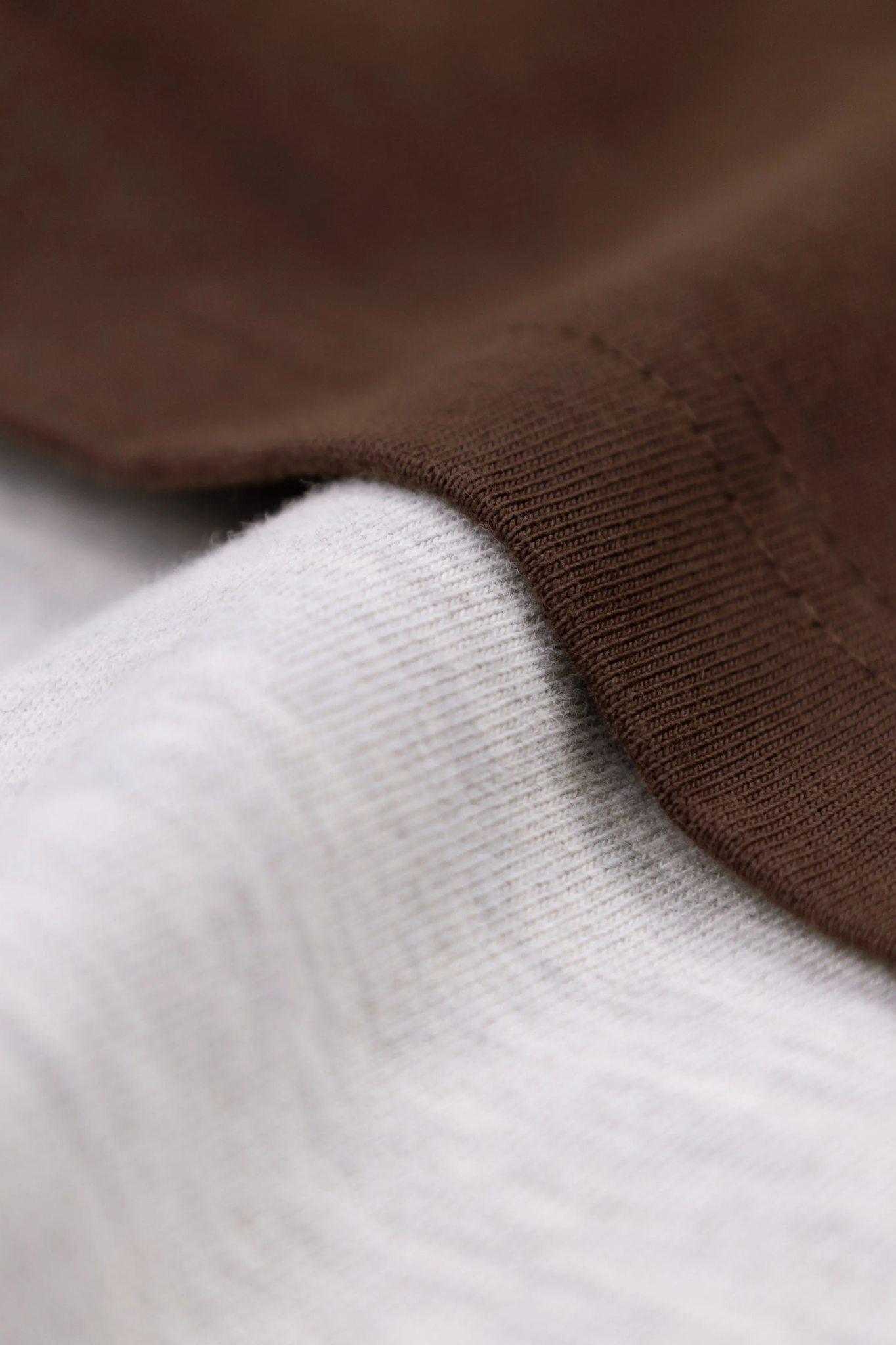 DOUBLE LAYER T-SHIRT - BROWN