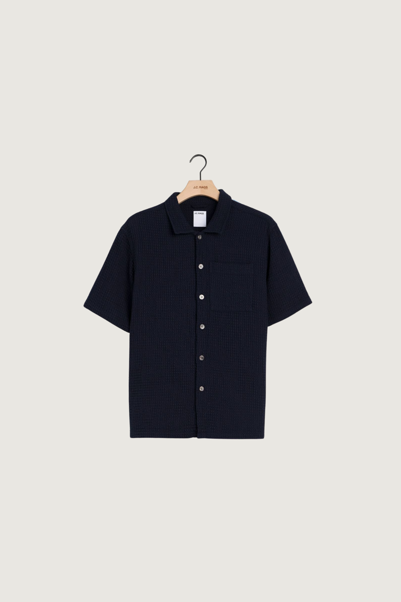 DUNCAN WAFFLE CASUAL SHIRT - SKY CAPTAIN