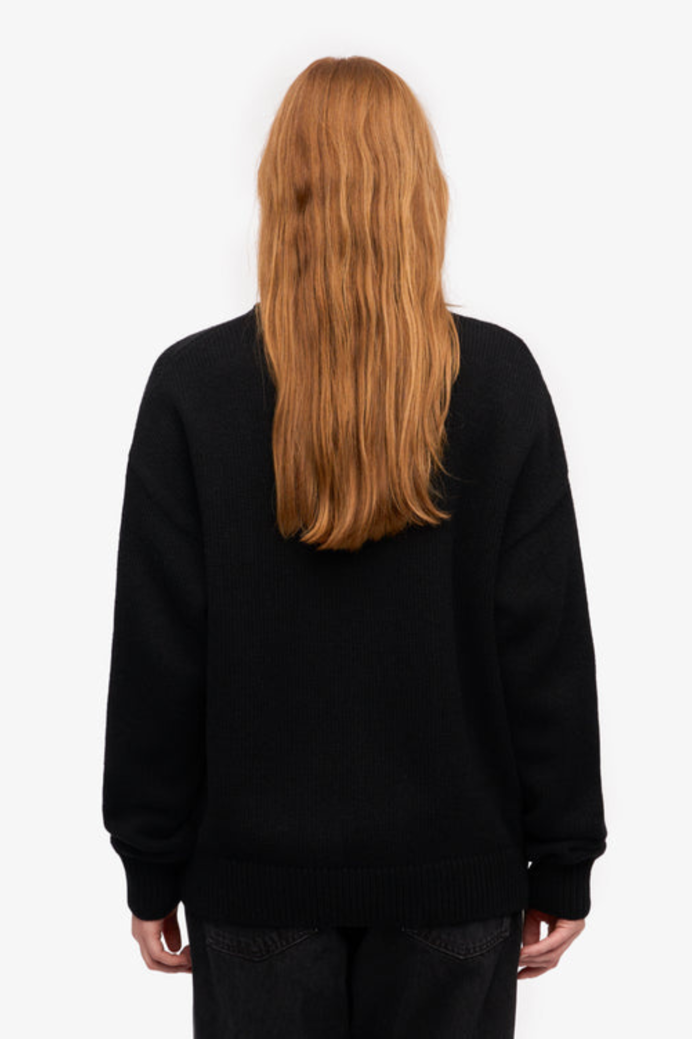 CLASSIC MERINO WOOL CREW - DEEP BLACK
