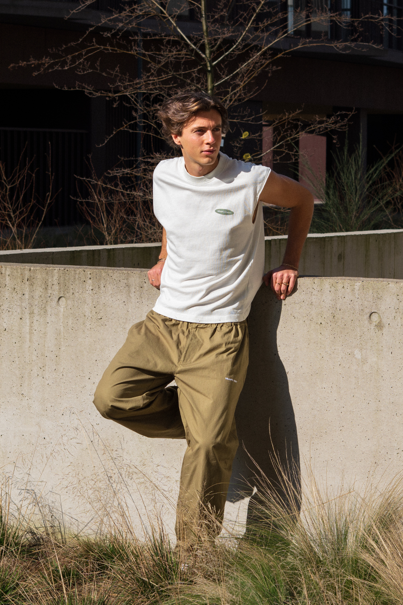 F*CK OFF SLEEVLESS DISTRESSED T-SHIRT - WHITE