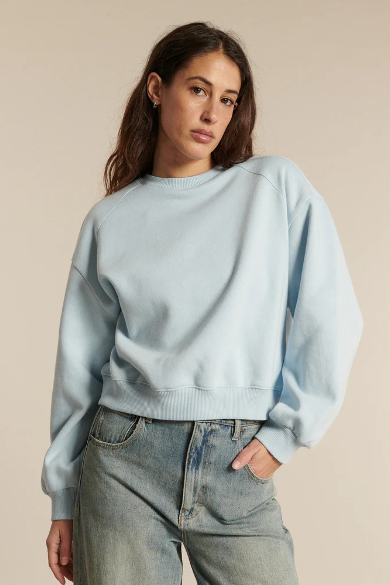 COLLEGE SWEATER - ICE