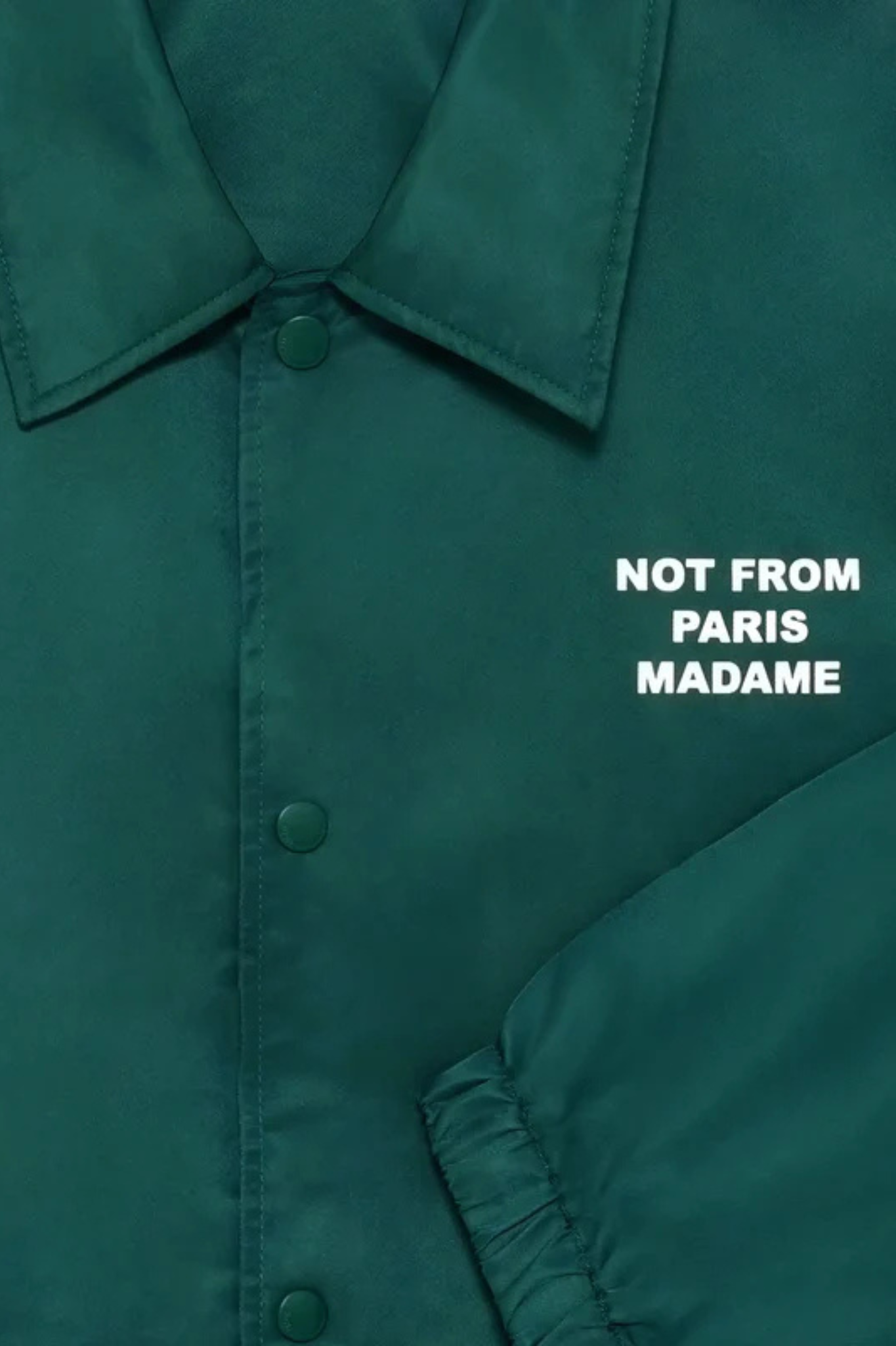 LA VESTE SLOGAN - DARK GREEN