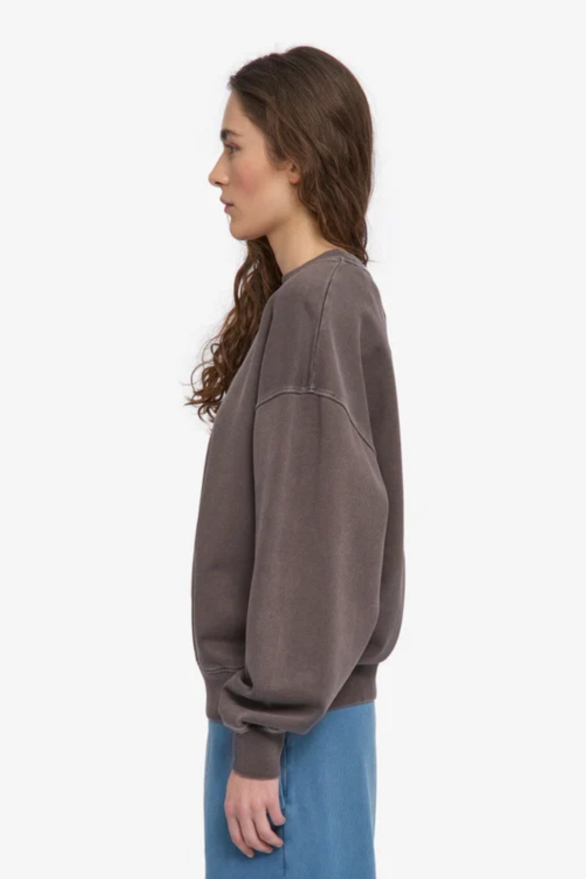 ORGANIC OVERSIZED CREW - FADED MUD