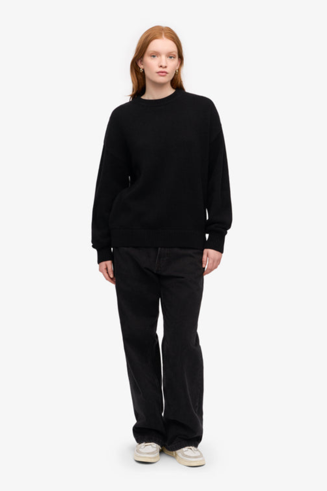 CLASSIC MERINO WOOL CREW - DEEP BLACK