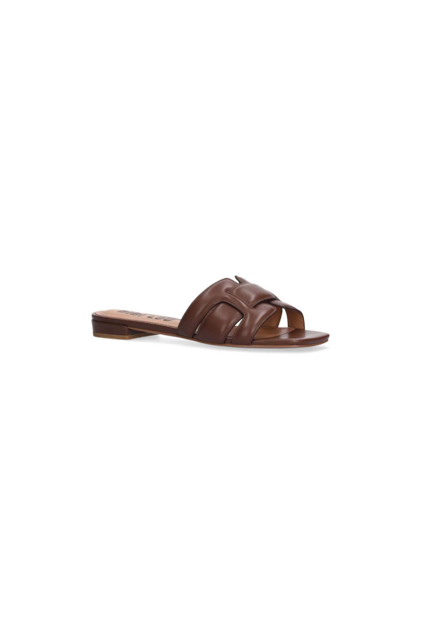 HOLLY FLAT SANDALS - BROWN