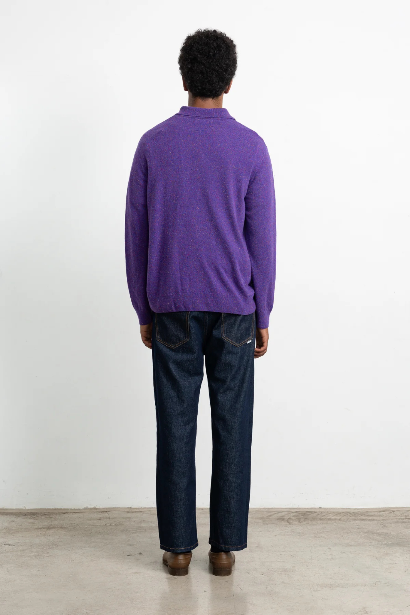 AXIAL CARDIGAN - PLAIN PURPLE