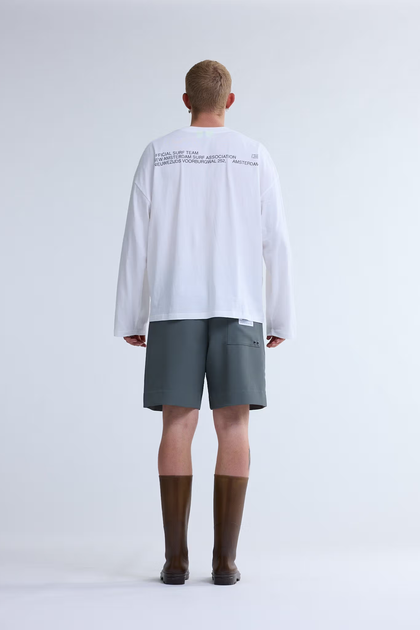 SHAPER LONGSLEEVE T-SHIRT - OVERDYED WHITE