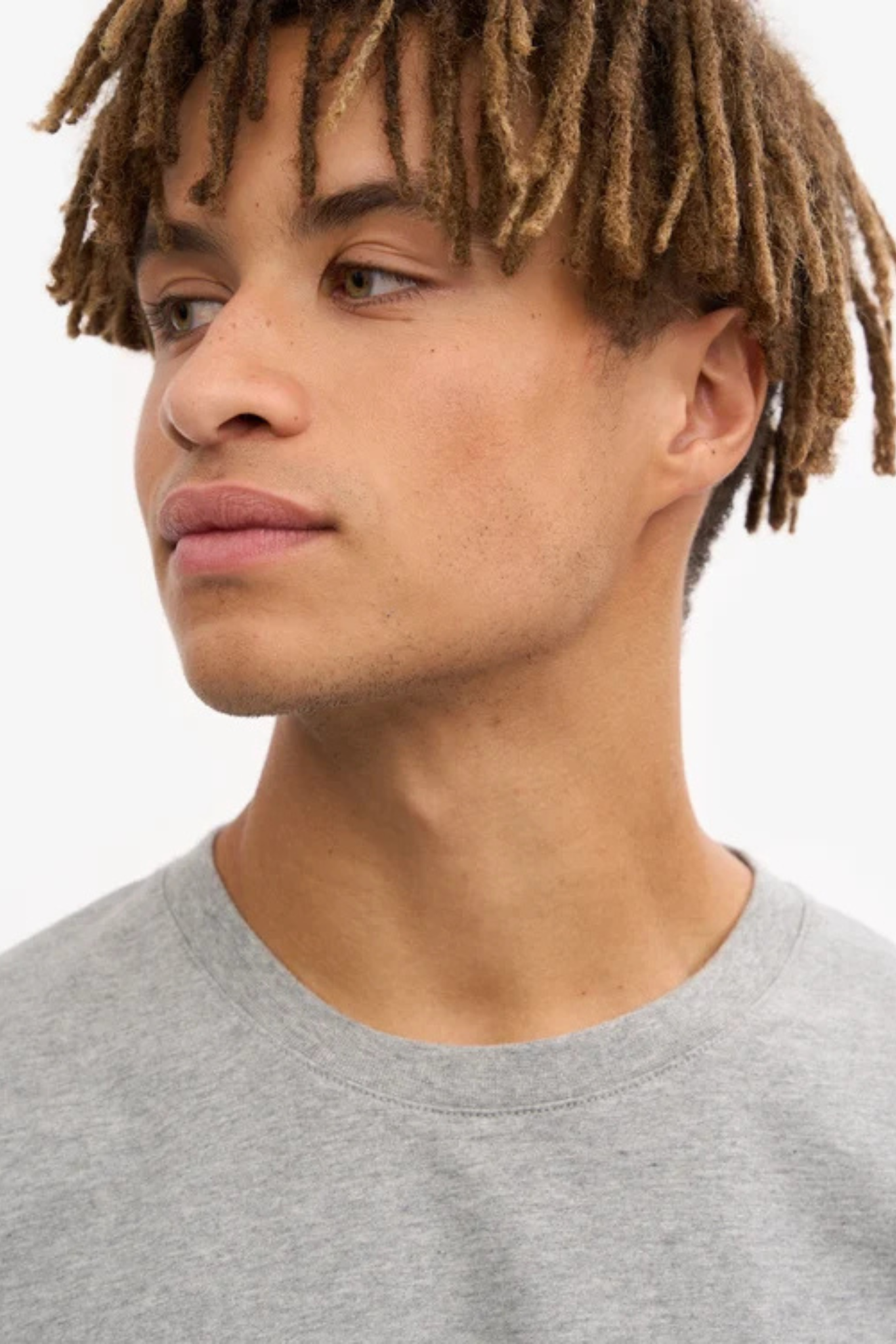OVERSIZED ORGANIC T-SHIRT - HEATHER GREY
