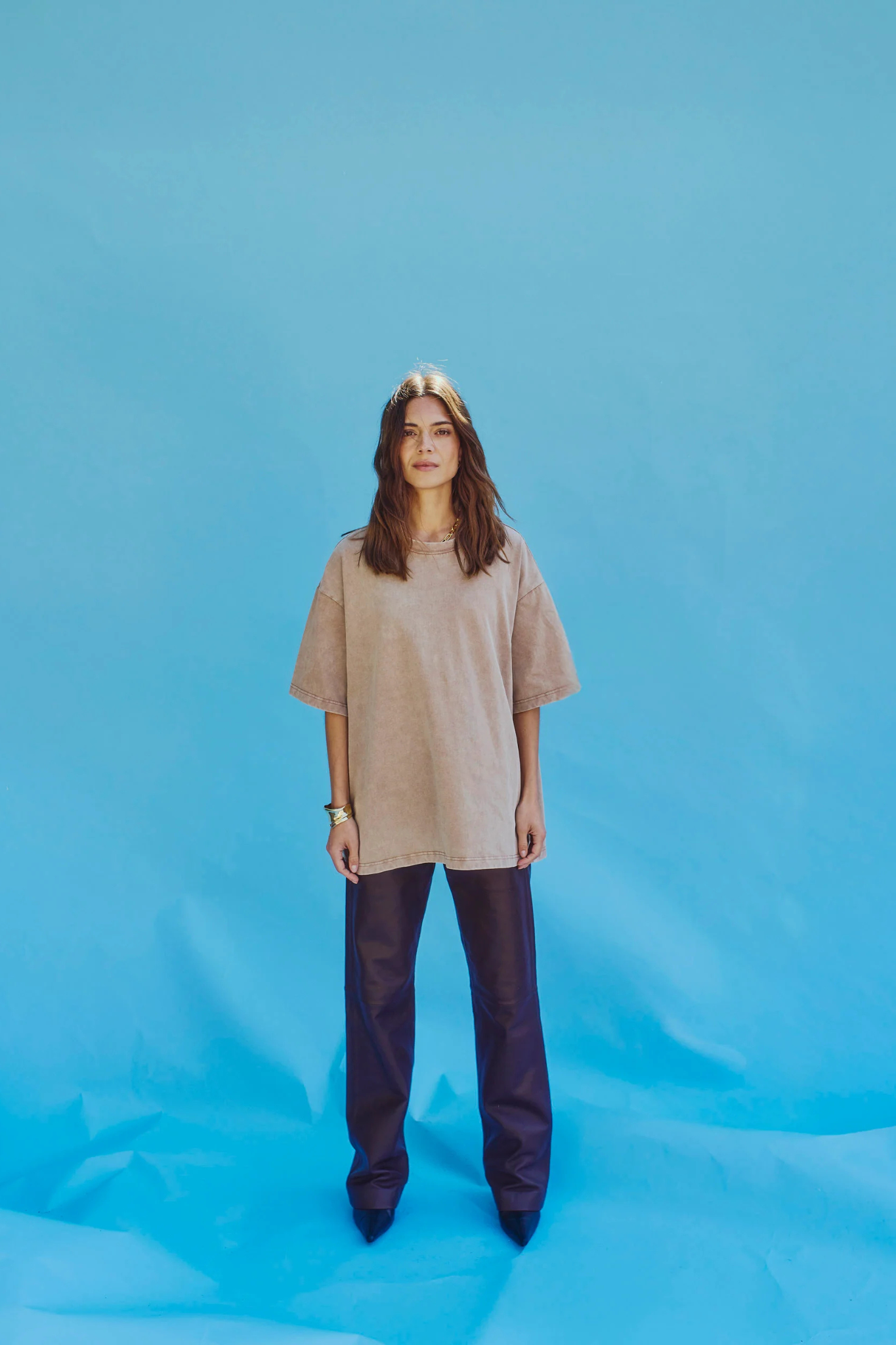 SCOTTIE T-SHIRT - CAMEL WASHED