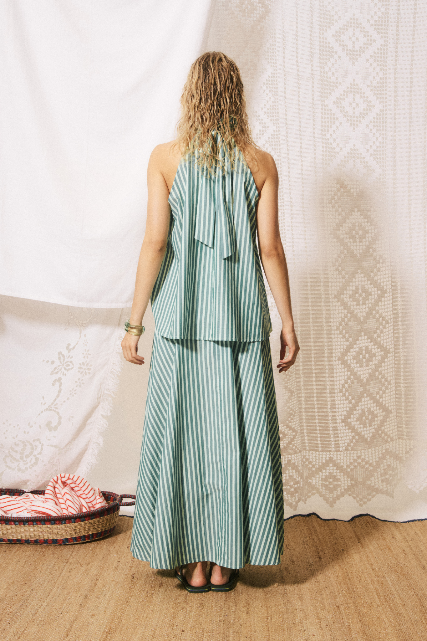 CARMINE SKIRT - VERT RIVAGE