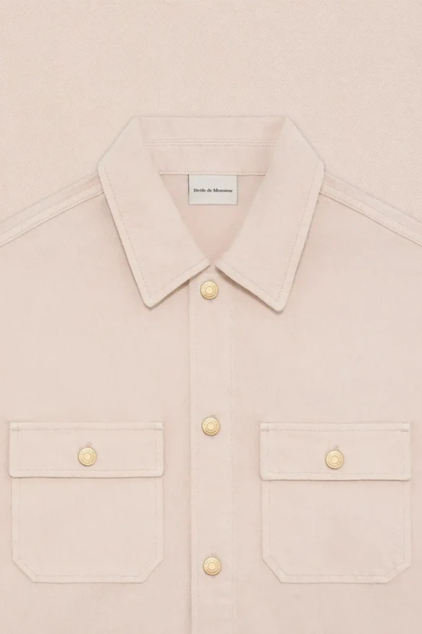 CHEMISE DENIM BEIGE - ECRU