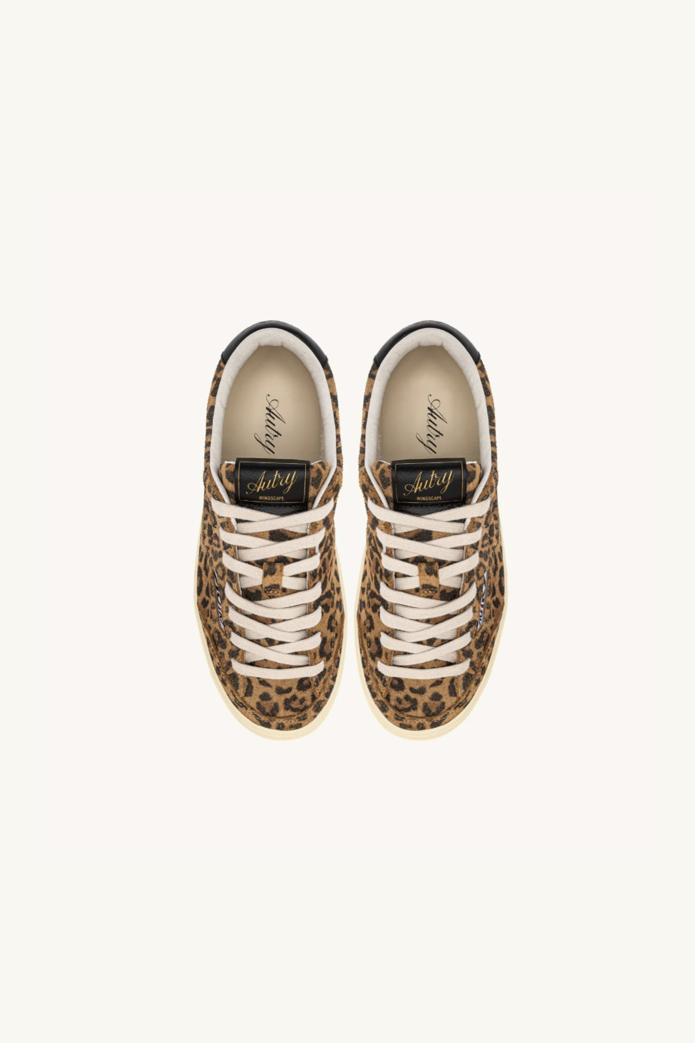 WINDSCAPE LOW WOMEN SNEAKERS - SUEDE/LEOPRINT LEOP/BLACK